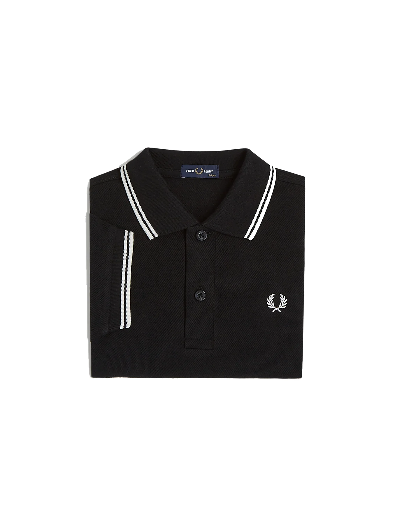 Twin Tipped Polo Shirt Black - Image 4