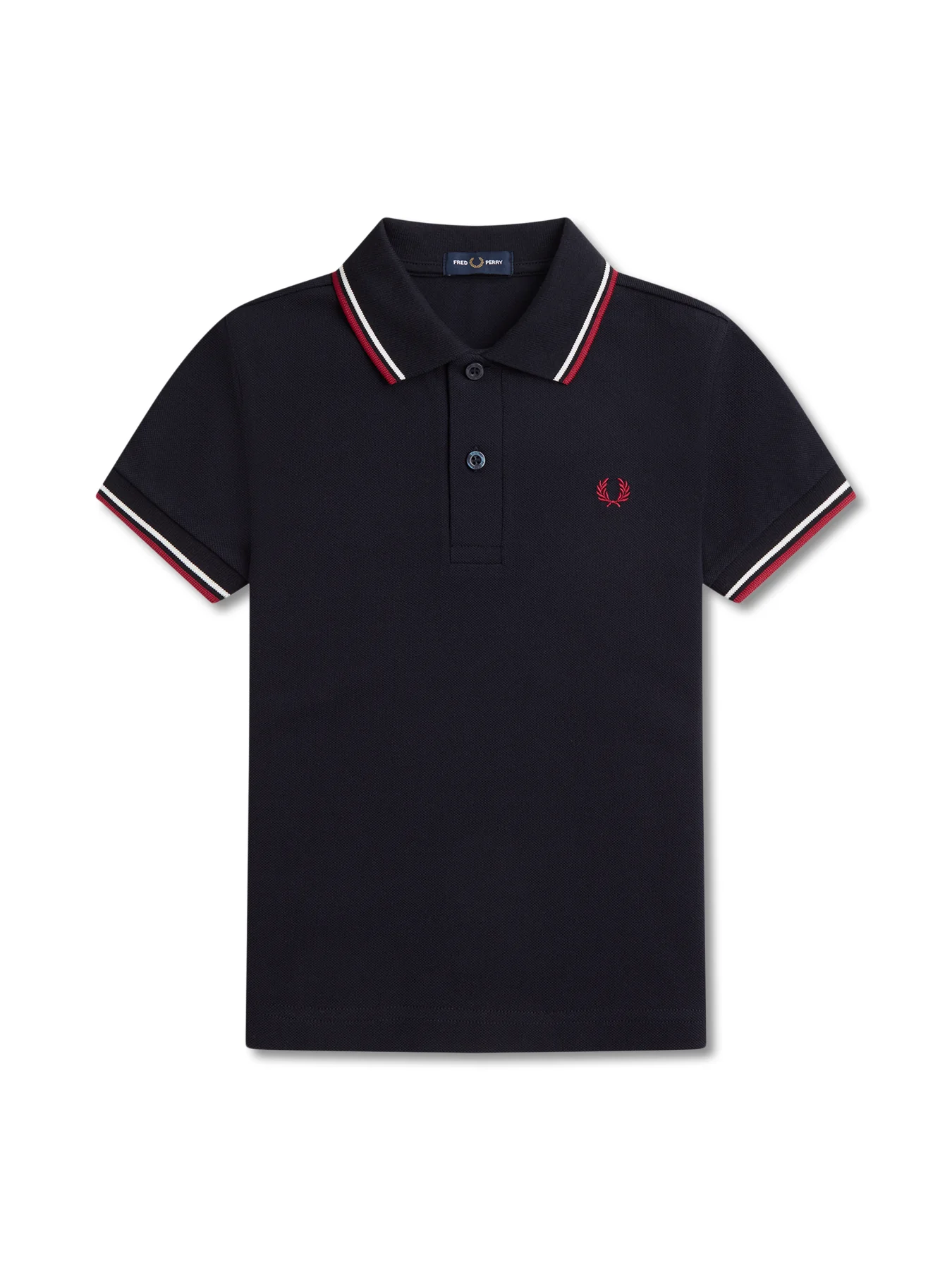 Twin Tipped Polo Shirt Black - Image 8