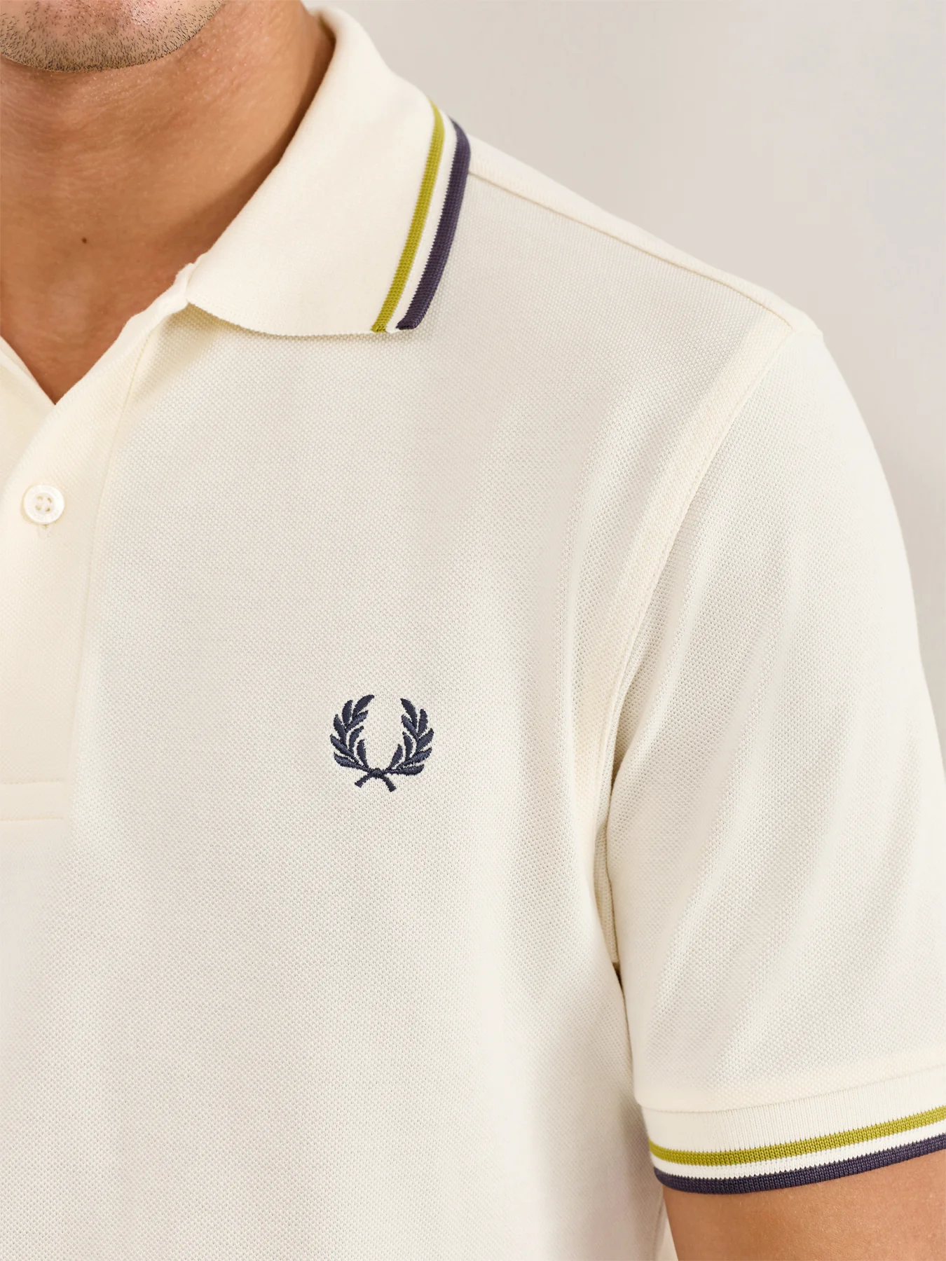 Twin Tipped Polo Shirt Navy/White - Image 3
