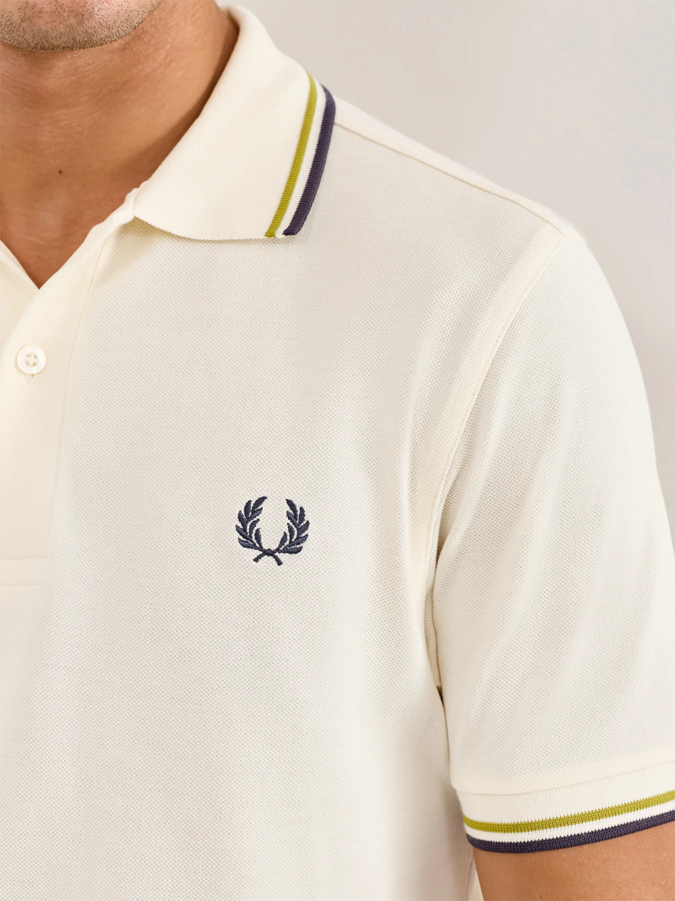 Twin Tipped Polo Shirt Navy/White - Image 5