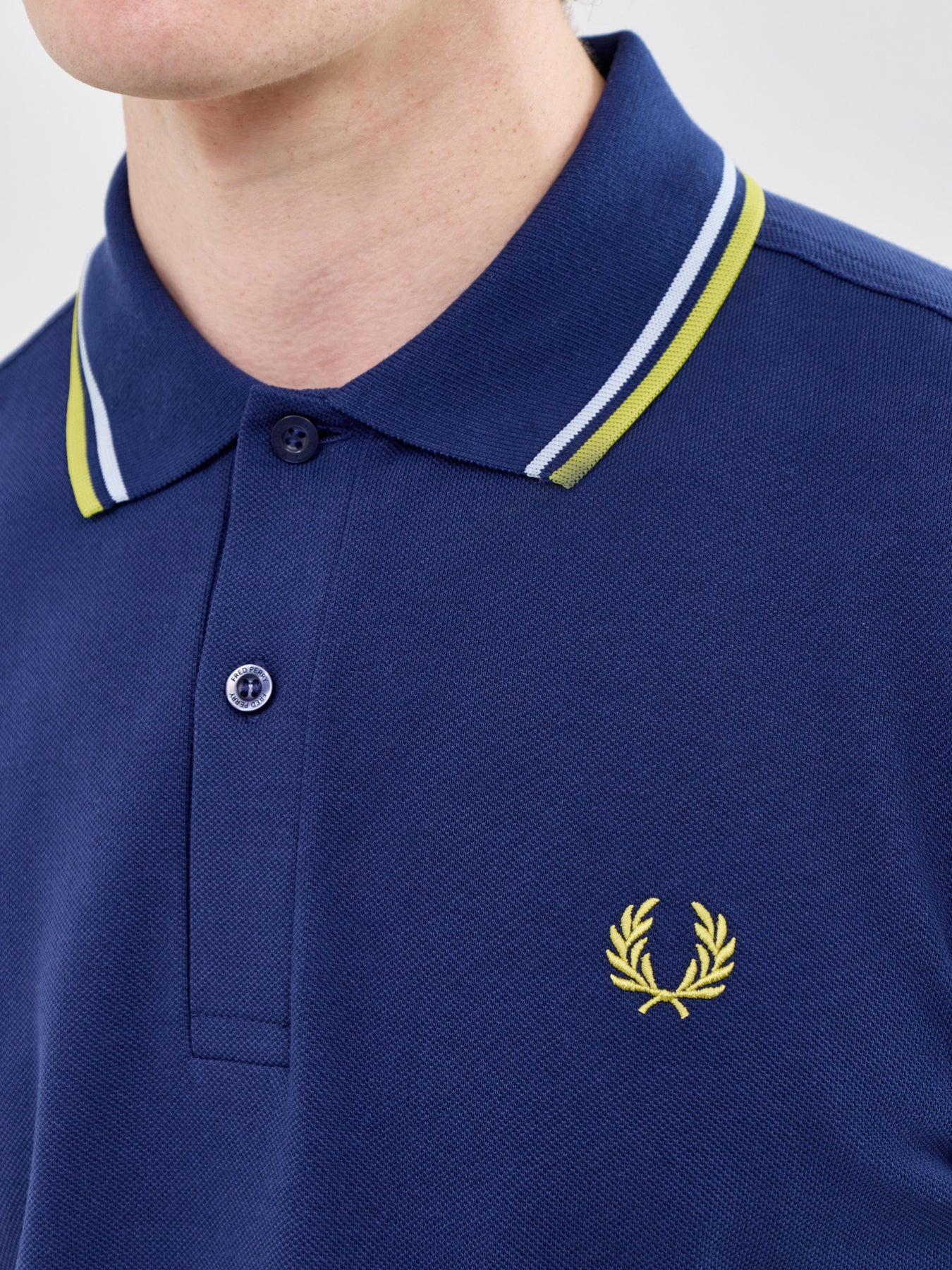 Twin Tipped Polo Shirt Navy - Image 3