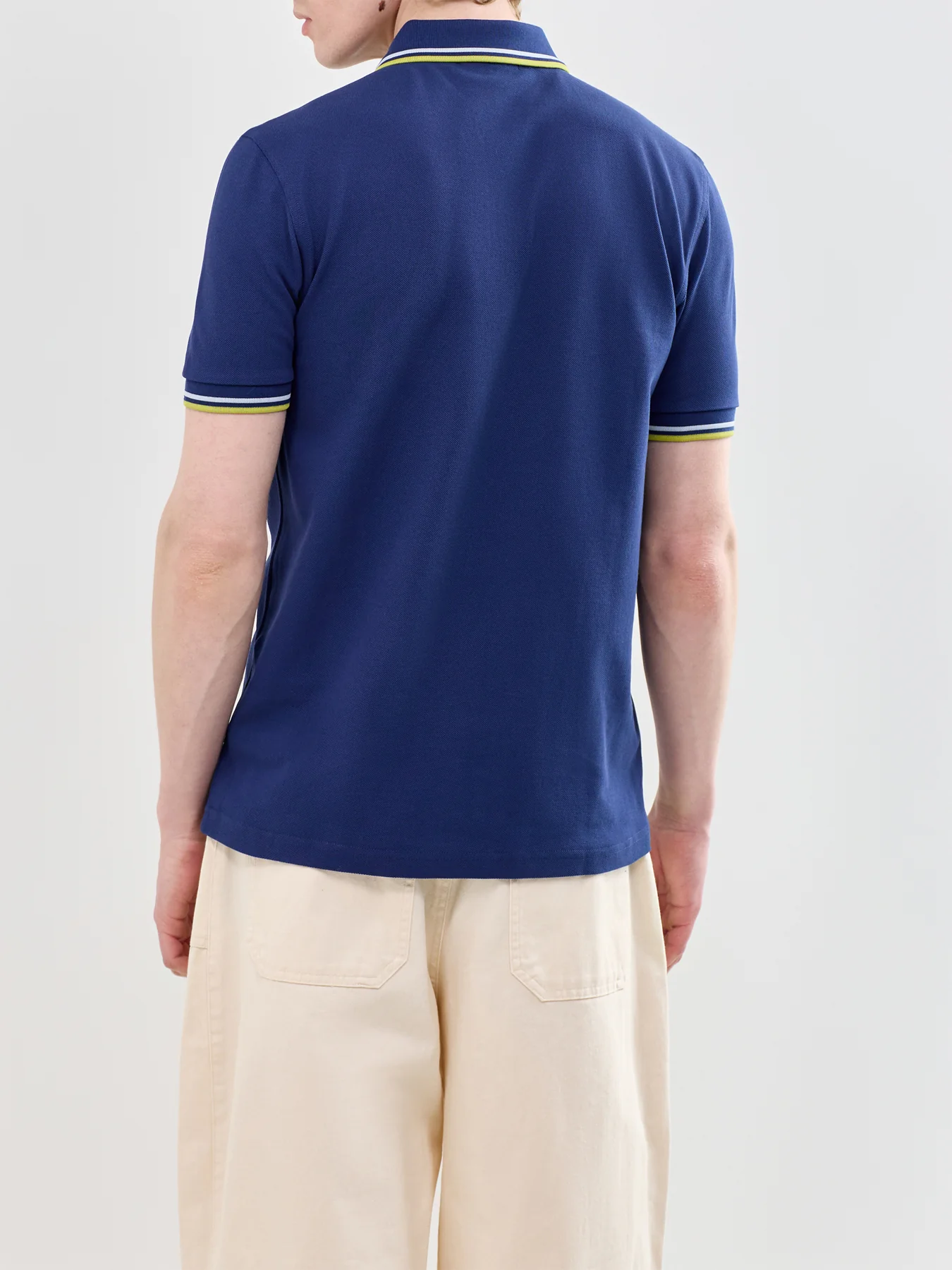 Twin Tipped Polo Shirt Navy - Image 5