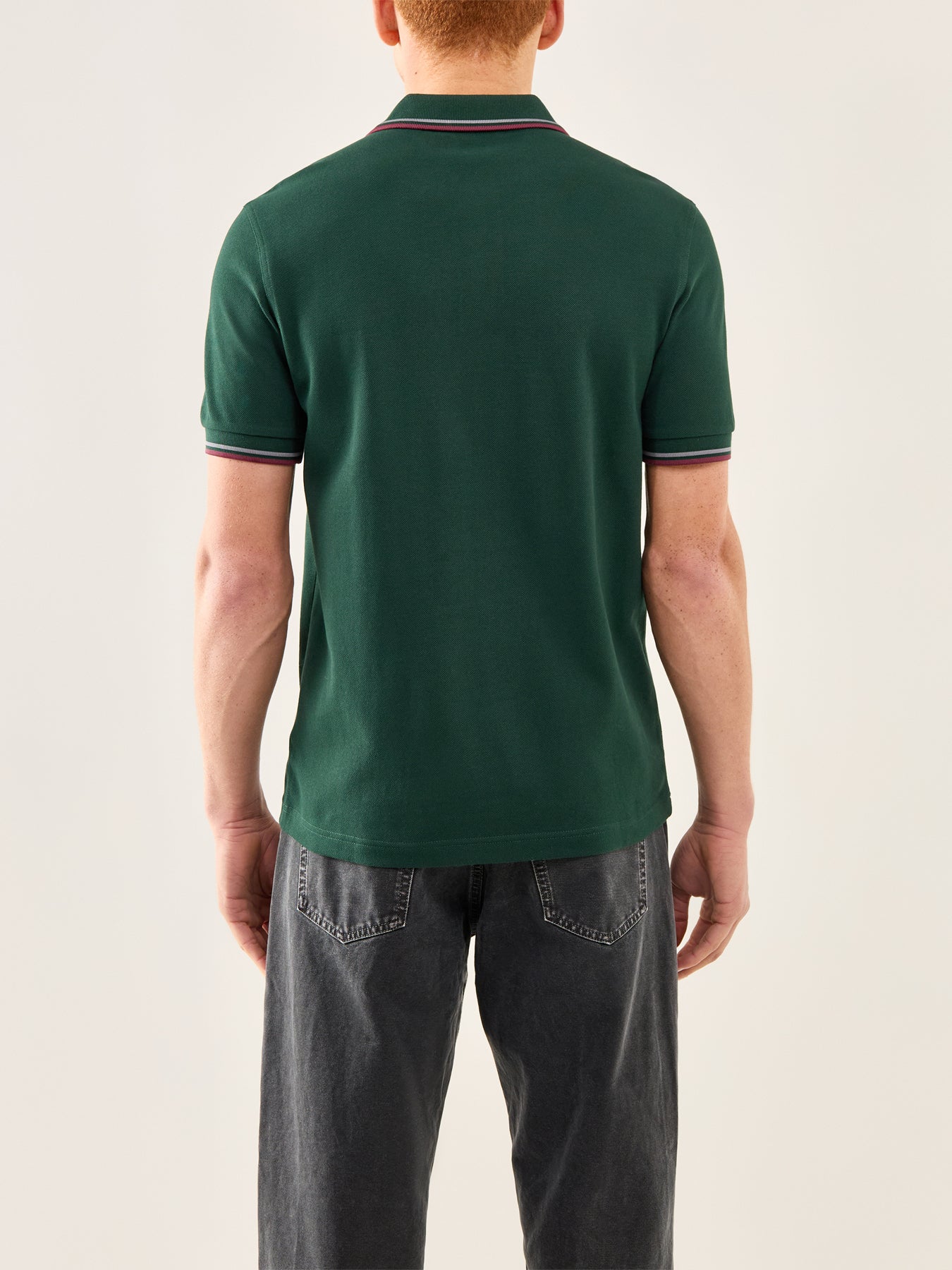 Twin Tipped Polo Shirt Green - Image 5