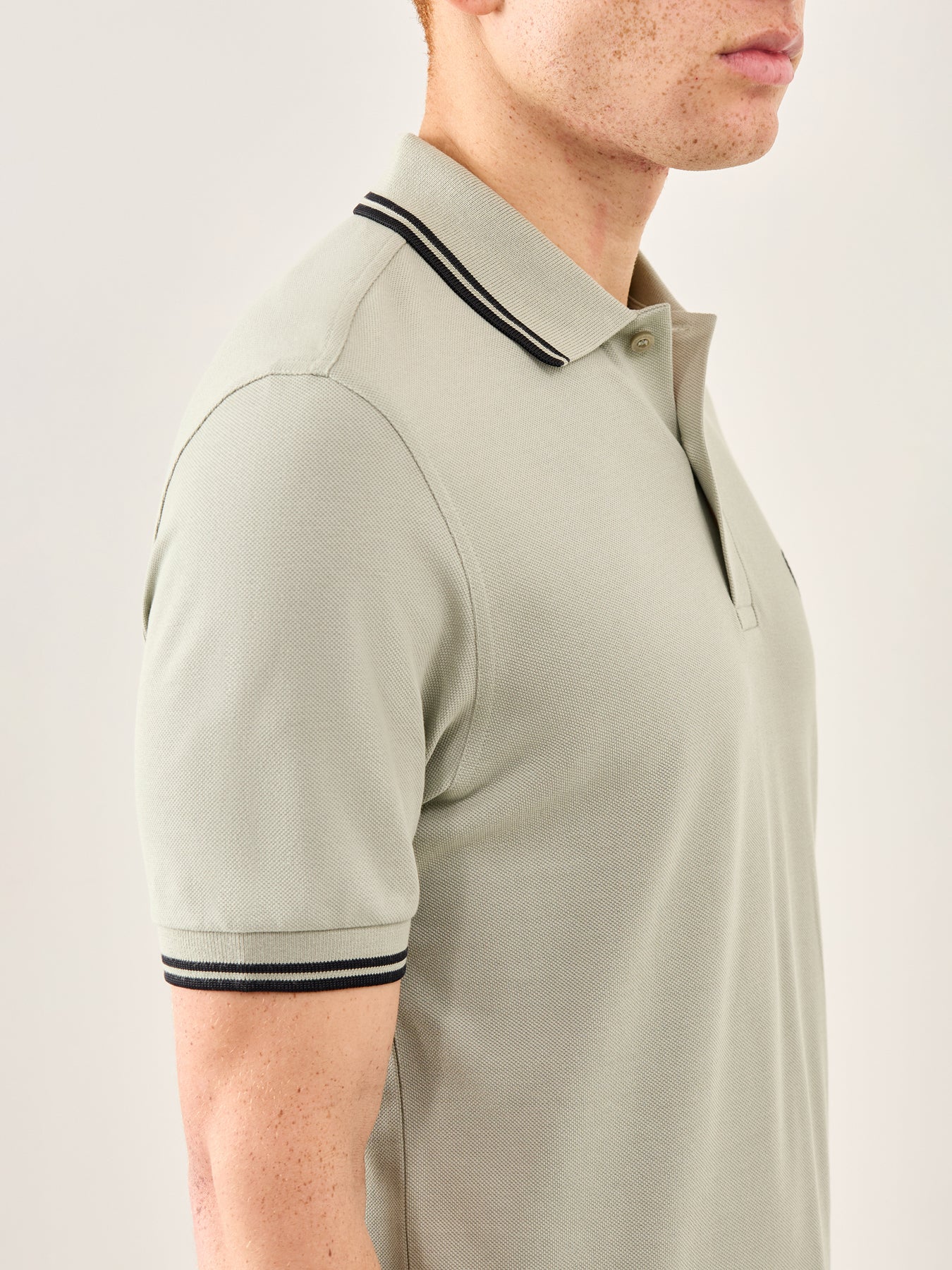 Twin Tipped Polo Shirt Green - Image 3
