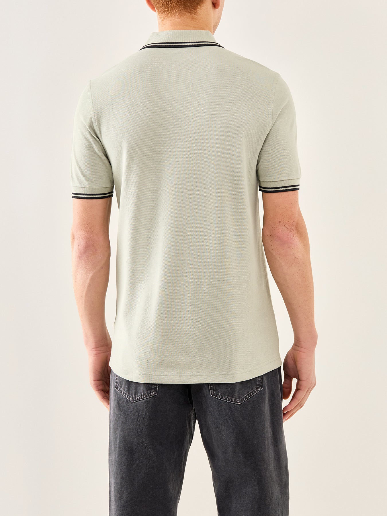 Twin Tipped Polo Shirt Green - Image 5