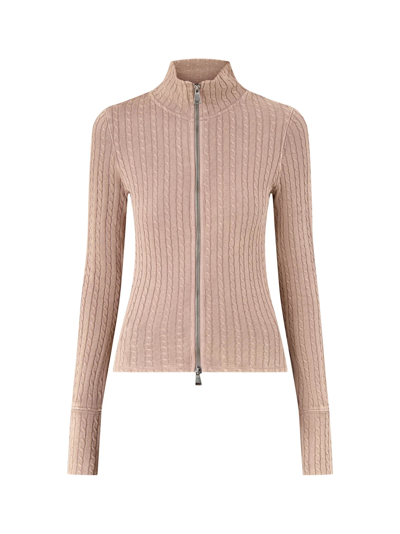 Brunch Girl Zip Up Brown