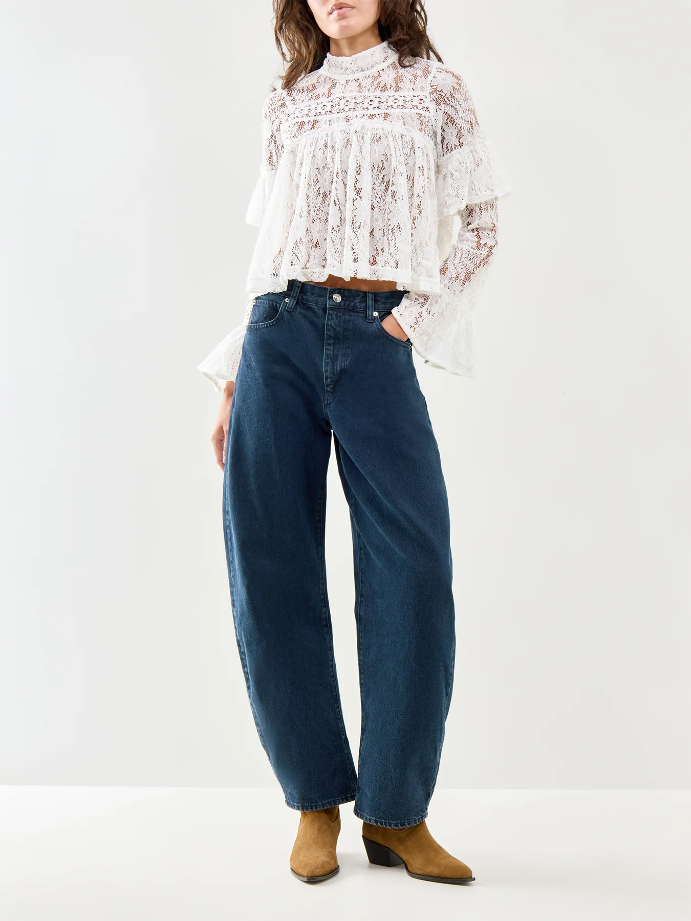Lilabeth Lace Top White - Image 2