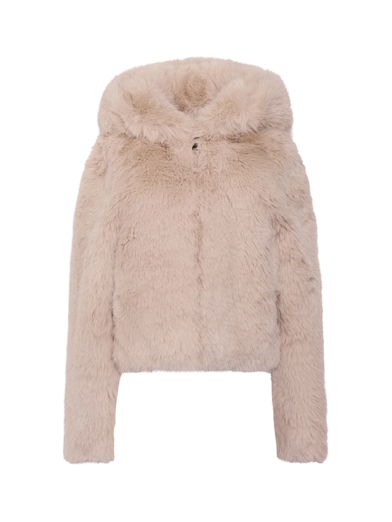 Louder Please Faux-Fur Jacket Cream