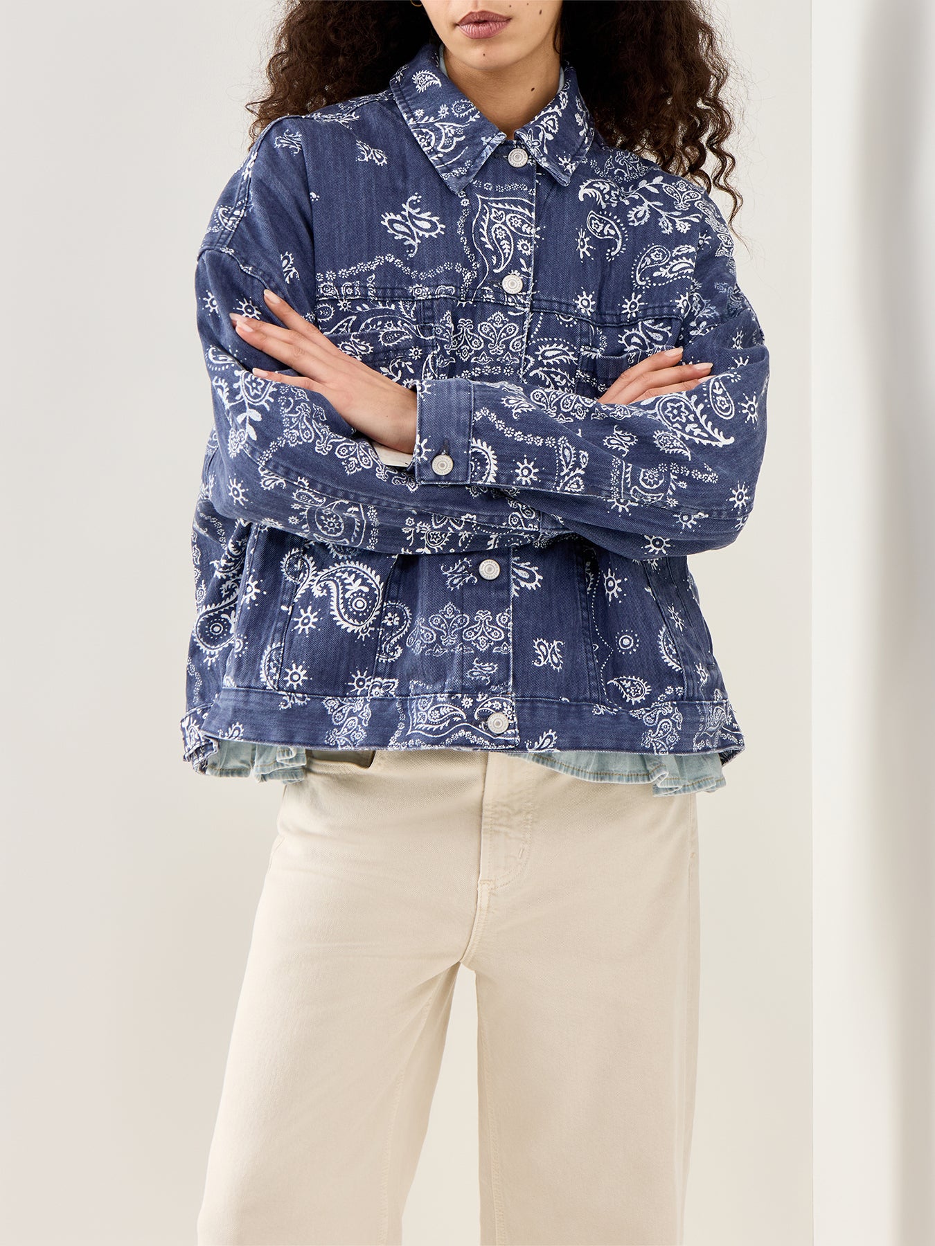 Opal Swing Printed Denim Blue - Image 4