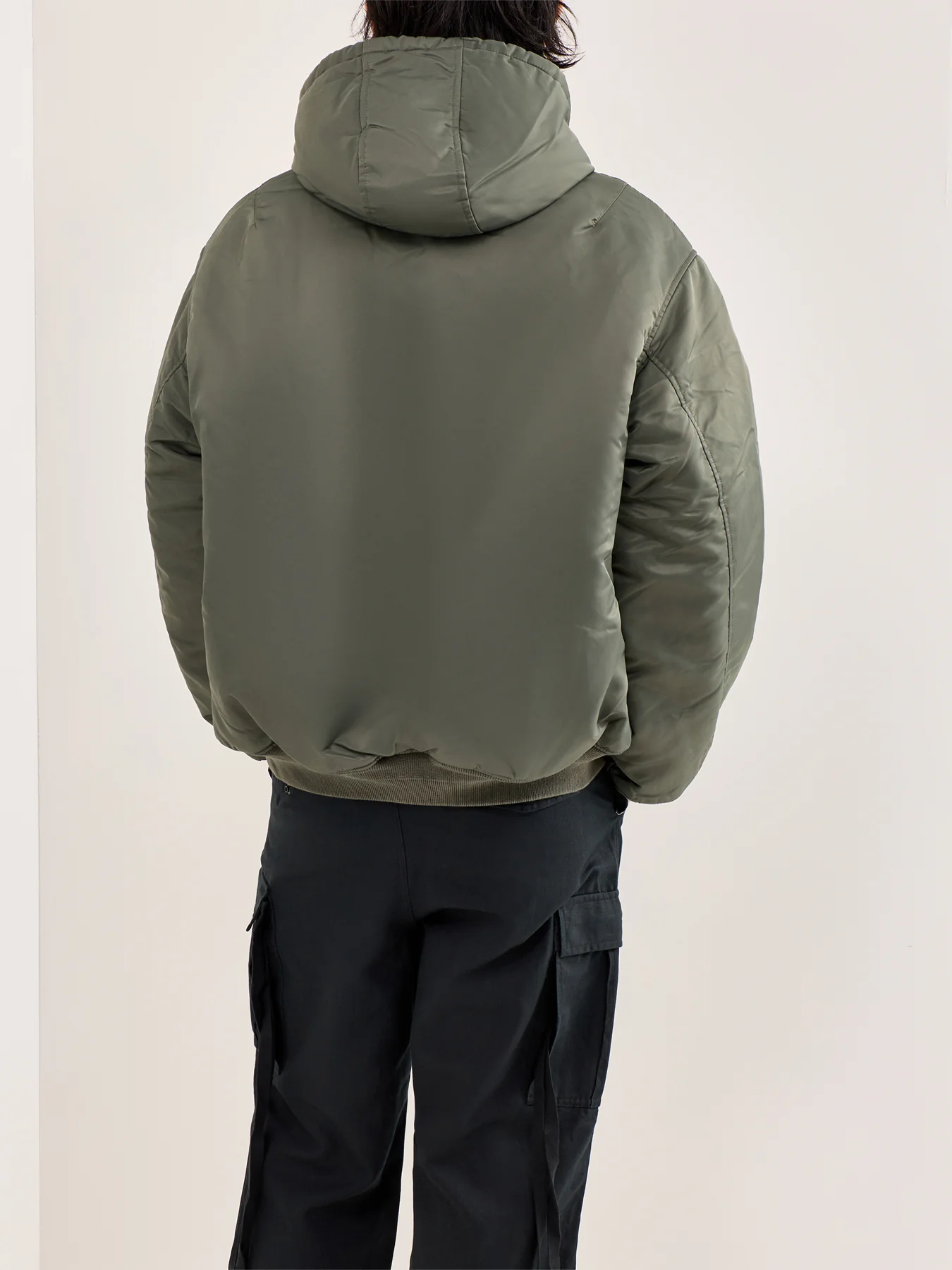 Active MA-1 Hooded Parka Olive - Image 5