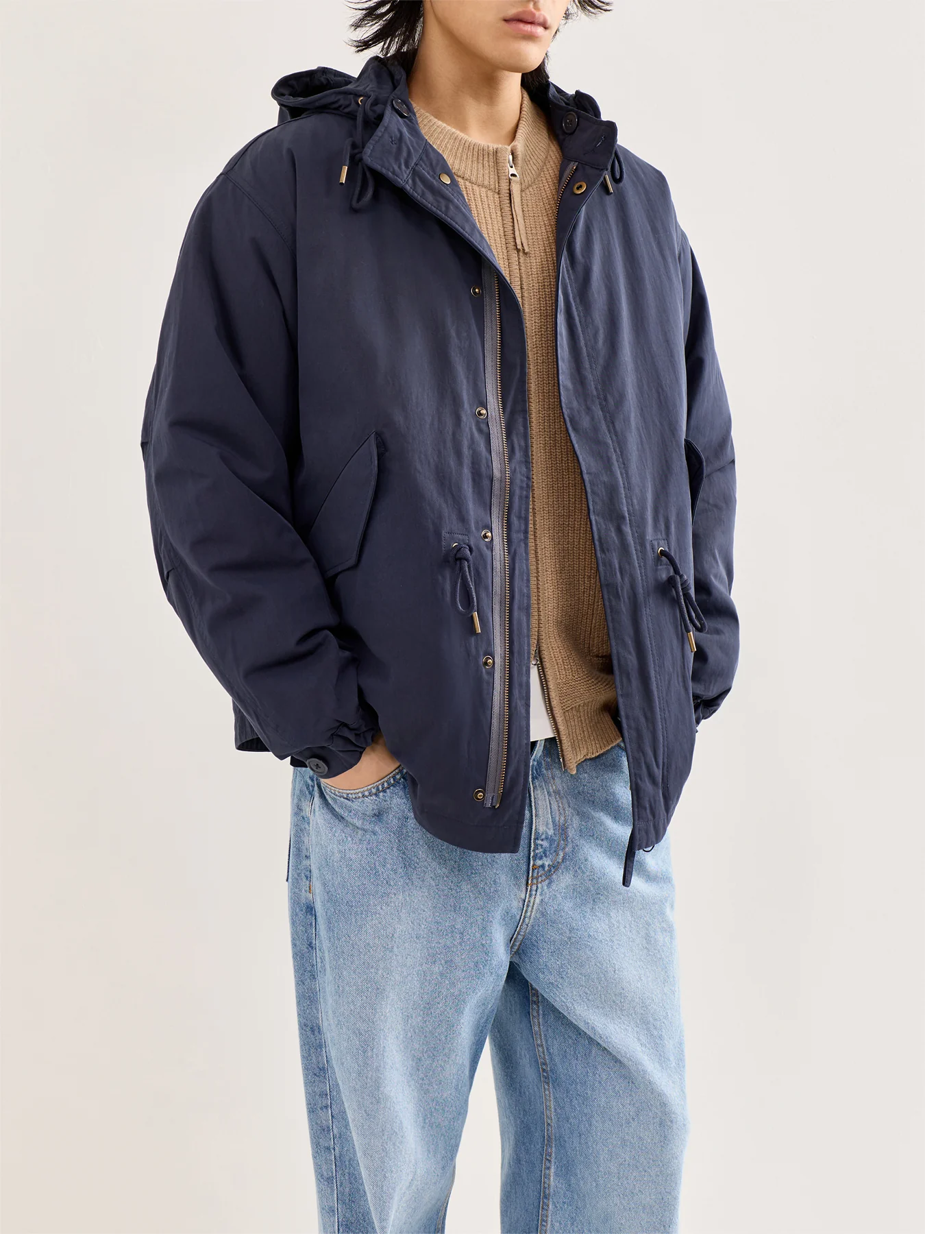 Fishtail Jacket Navy - Image 3