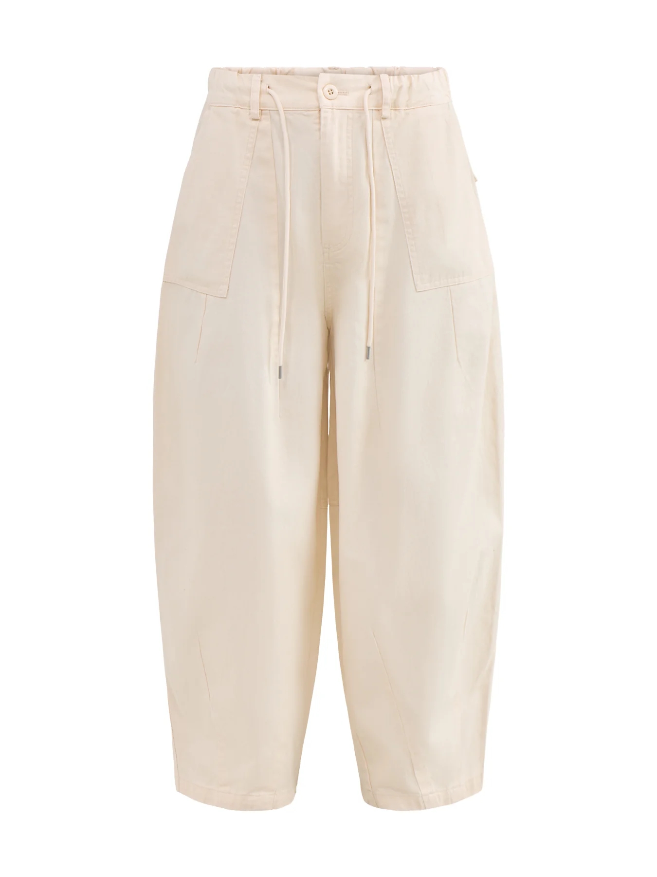 Twill Balloon Trousers Cream