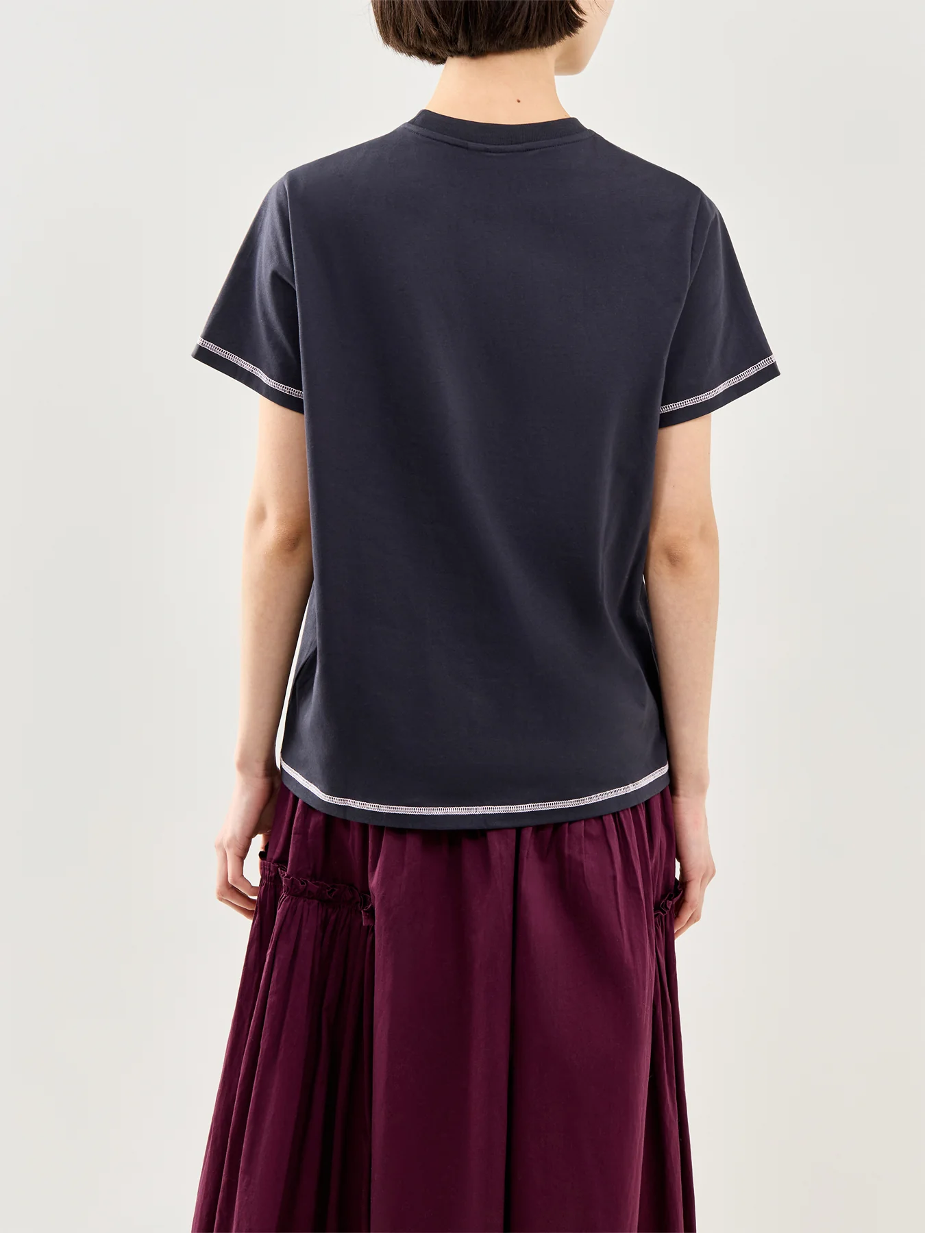 Raspberry Print T-Shirt Black - Image 5
