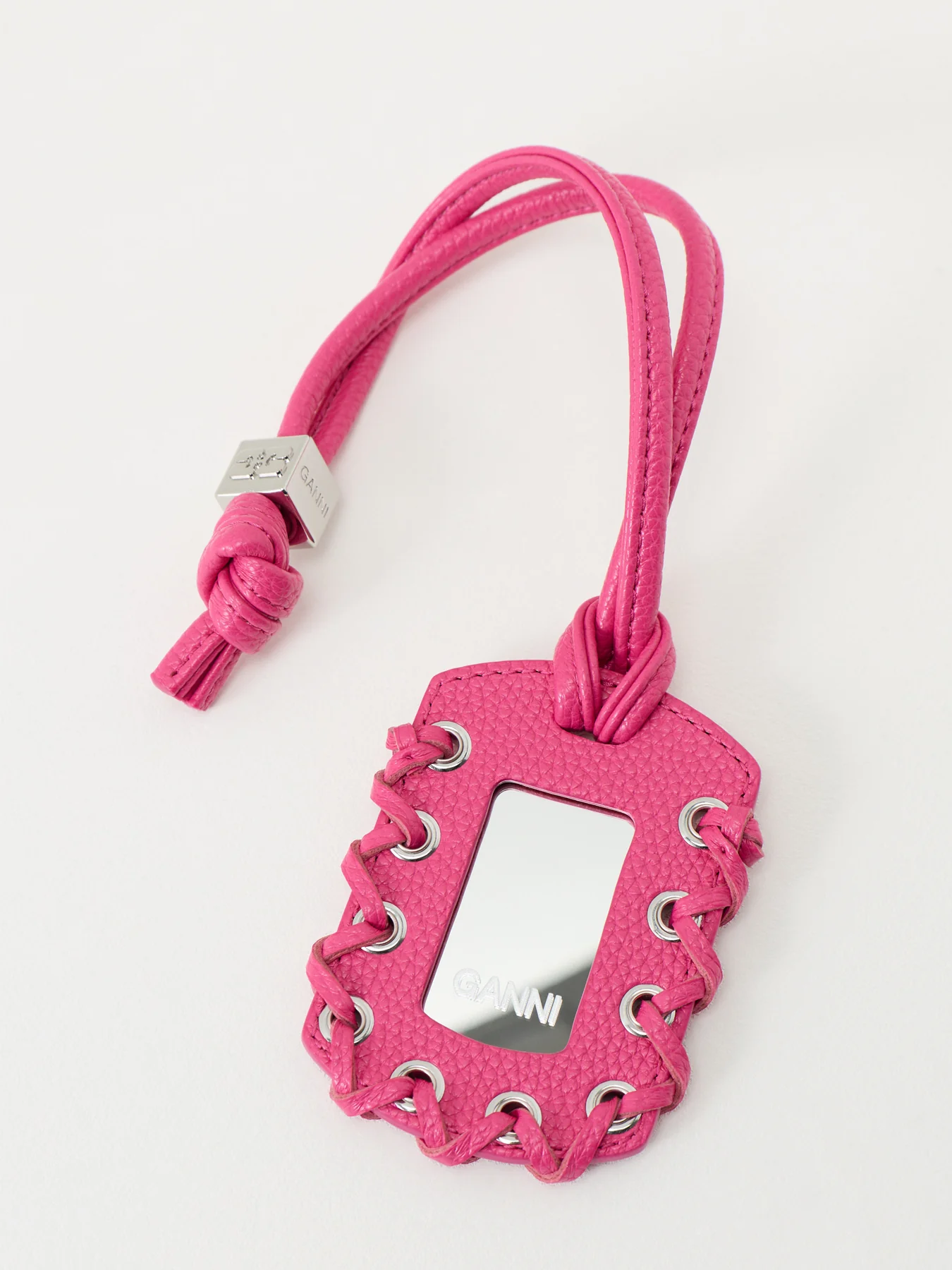 Hobo Mini Grained Shoulder Bag Pink - Image 5