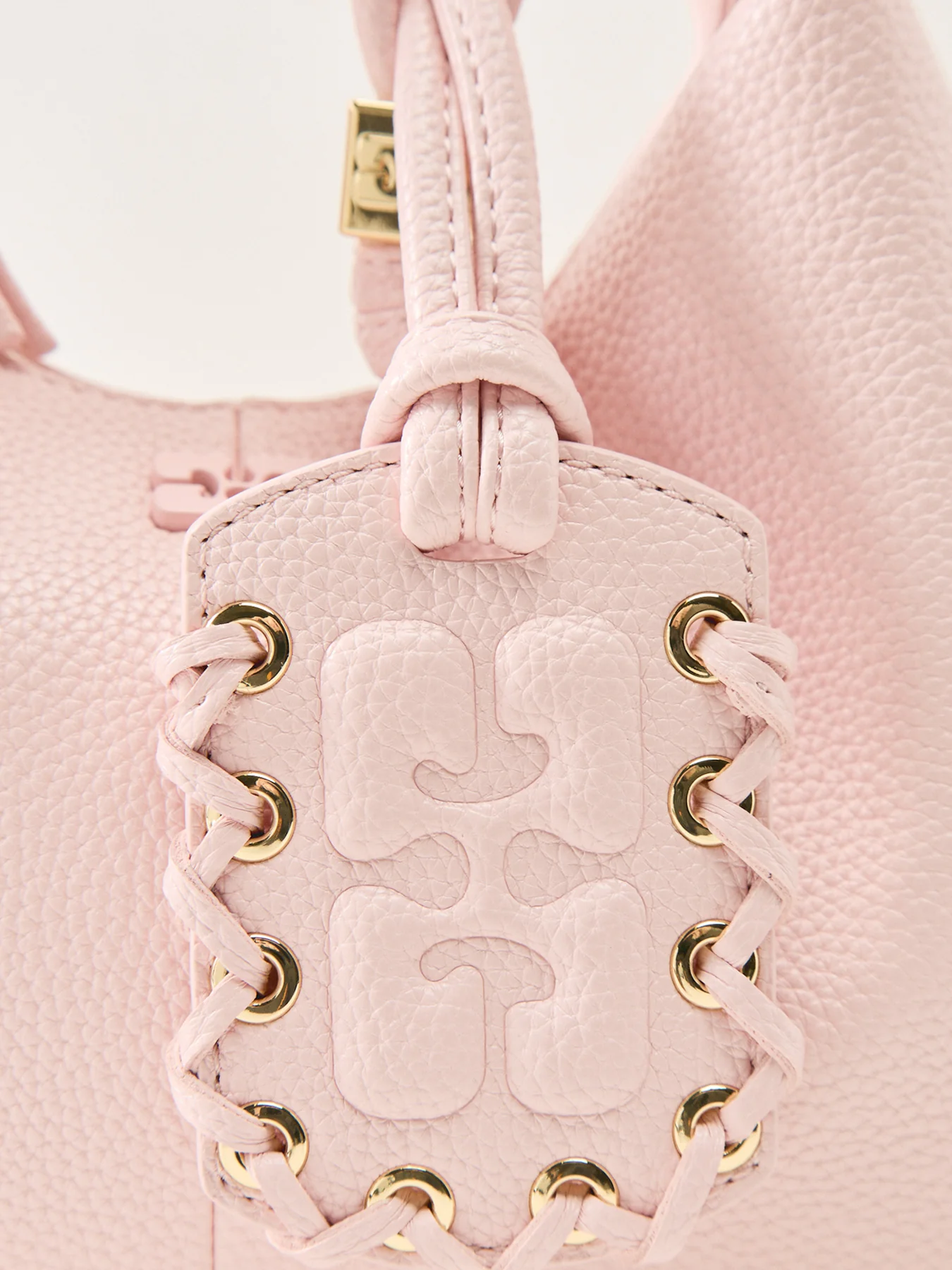 Hobo Mini Grained Bag Pink - Image 5