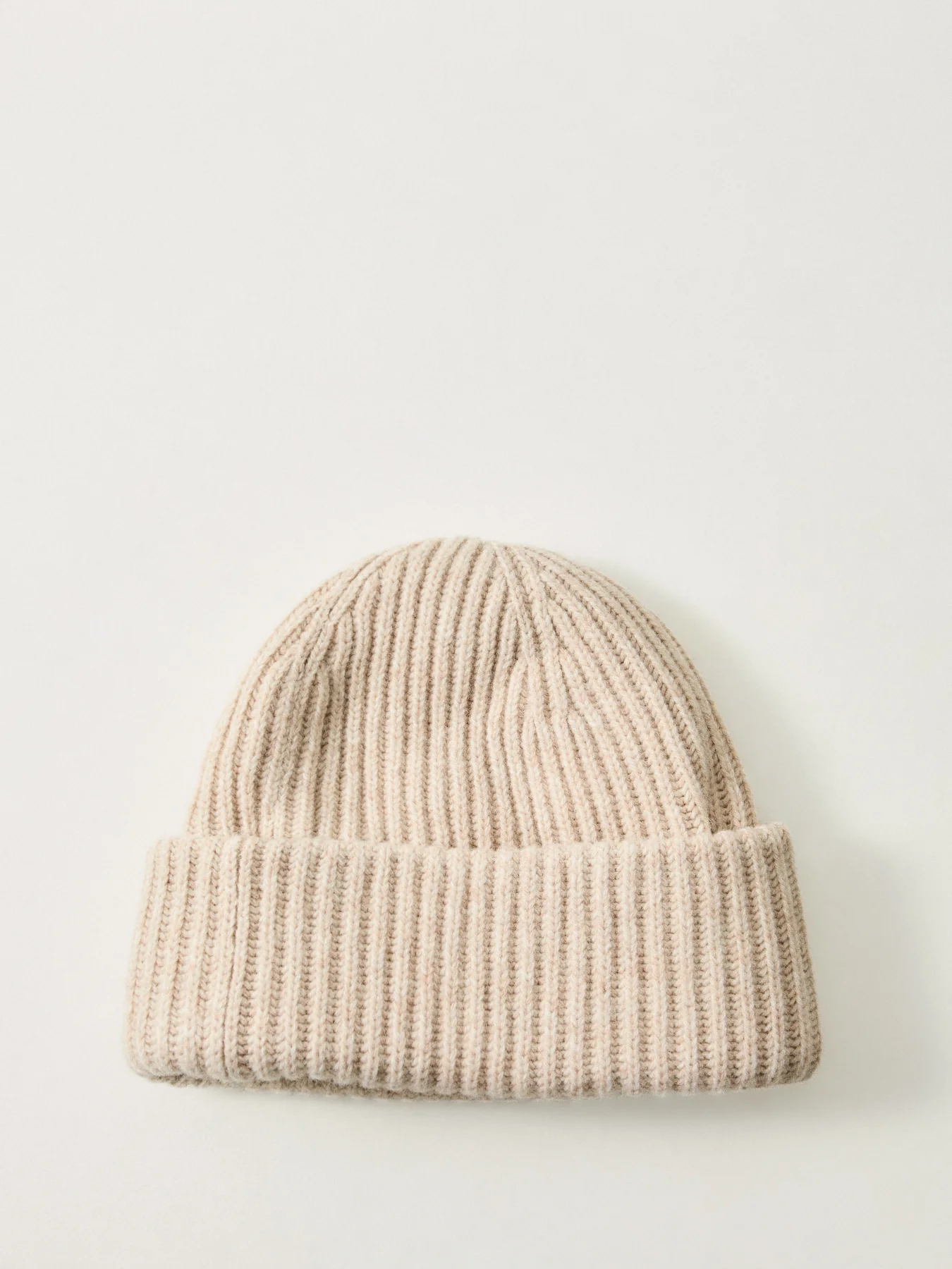 Structured Rib Beanie Sand - Image 2
