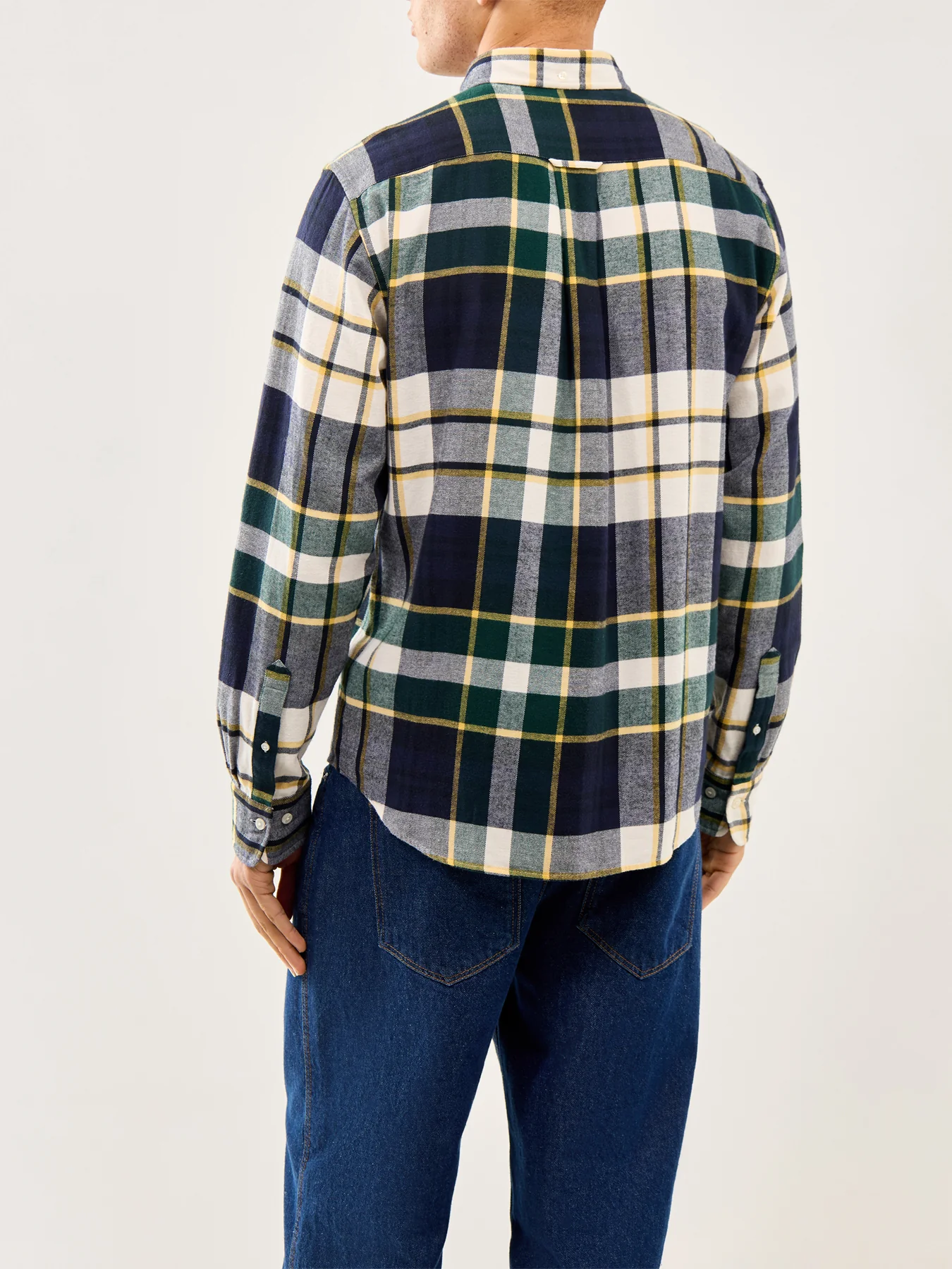 Flannel Check Shirt Tartan Green - Image 5