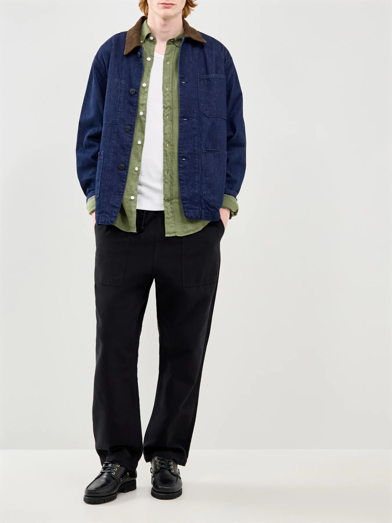 Garment Dyed Linen Shirt Green - Image 2