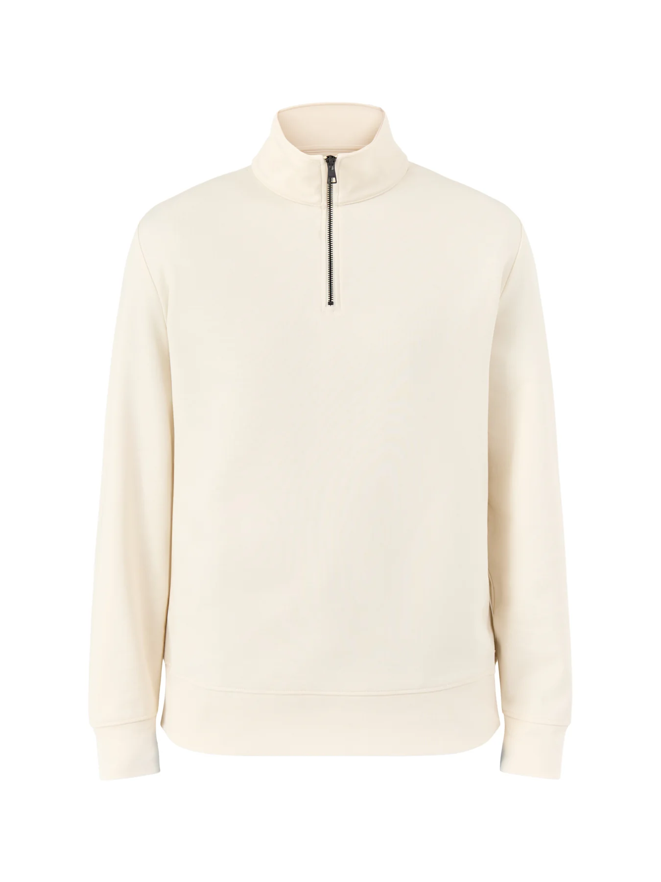 GANT Interlock Half Zip Sweatshirt Cream