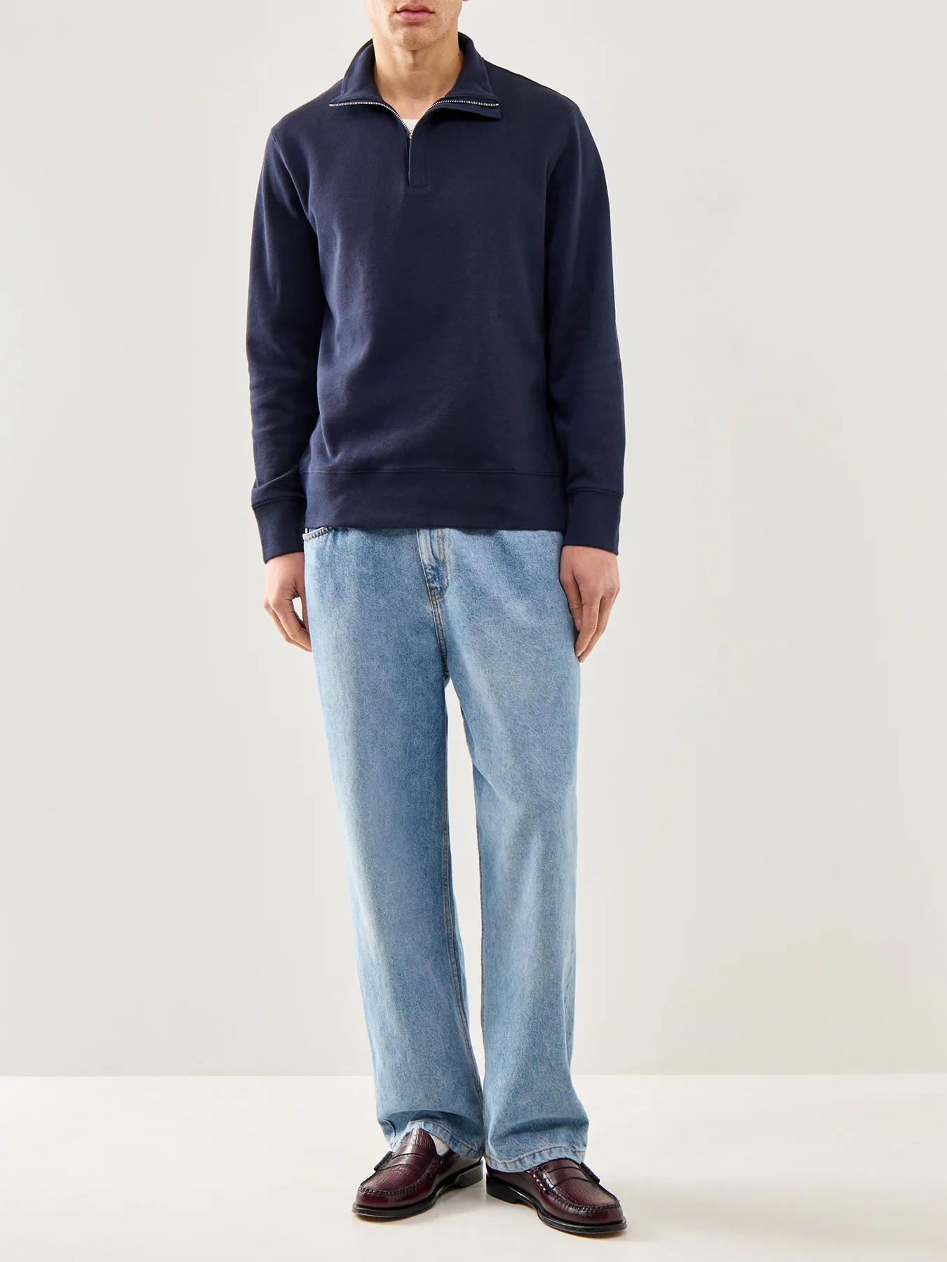 Light Sacker Half Zip Blue - Image 2