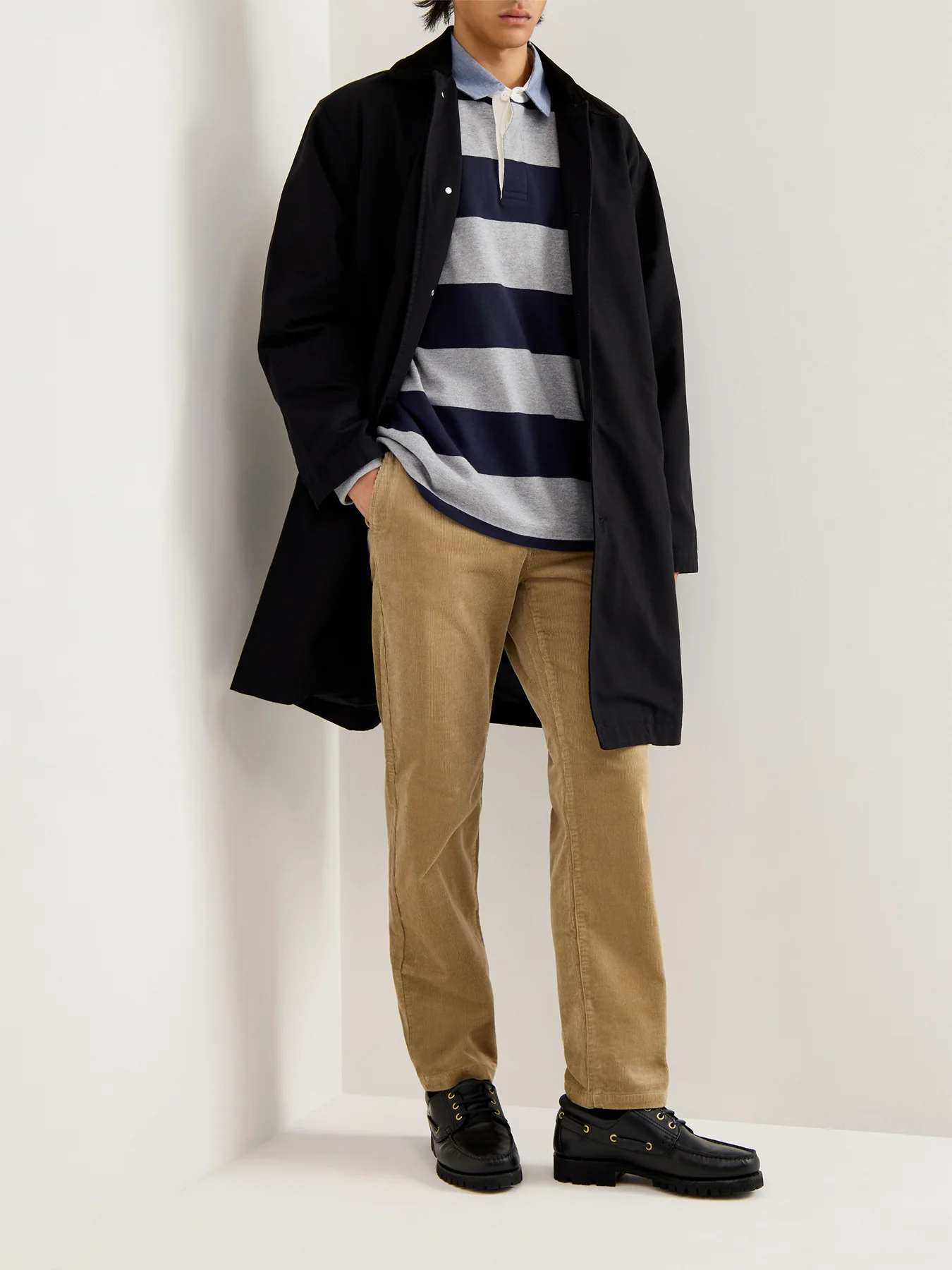 Regular Cord Cotton Chinos Brown - Image 2