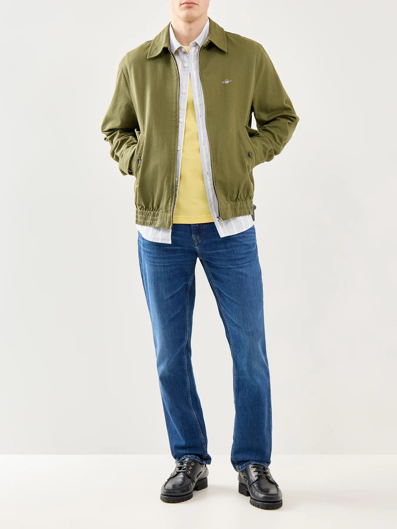 GANT Shield Logo Cotton T-Shirt Yellow - Image 2