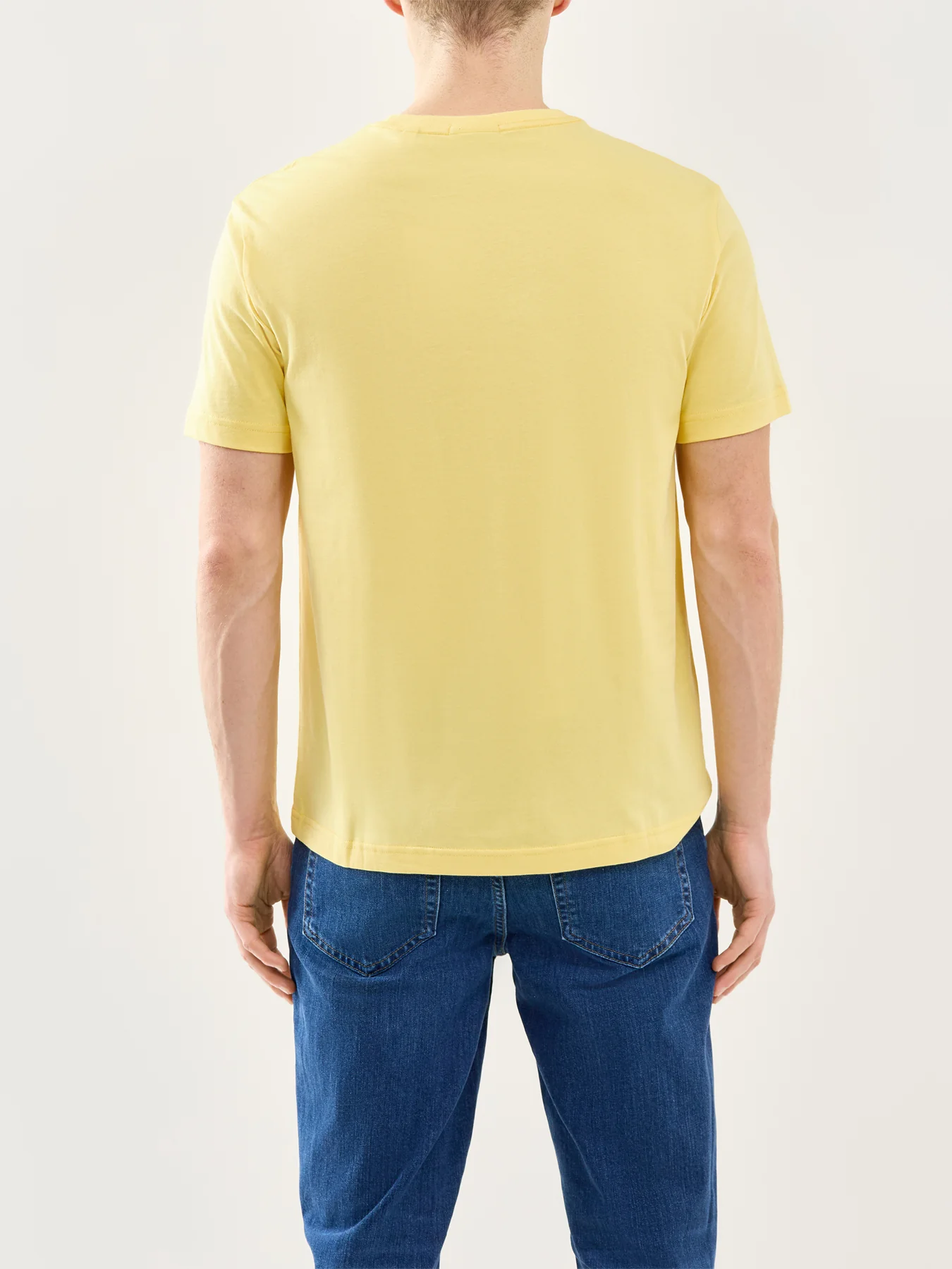 GANT Shield Logo Cotton T-Shirt Yellow - Image 5