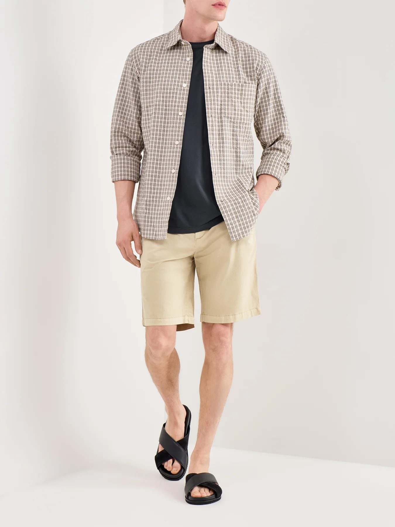 Sunfaded Chino Shorts Beige - Image 2