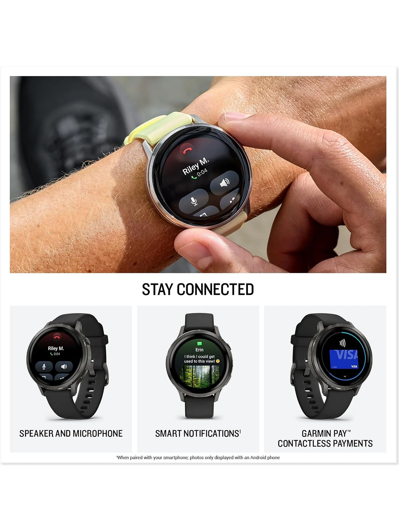 Venu 4 Smartwatch 45mm Black - Image 3