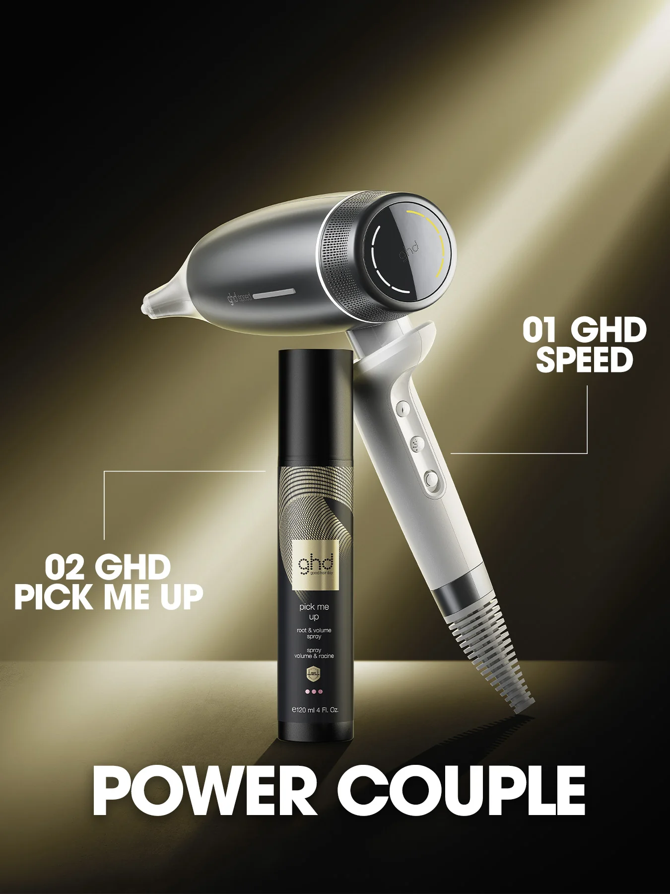 ghd Speed Hair Dryer - In Silver White - Image 6