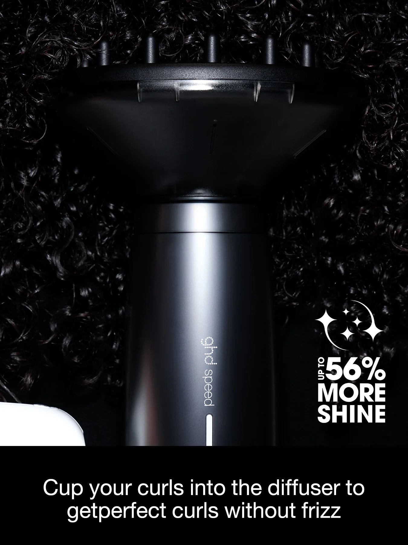 ghd Professional Curly Hair Diffuser - In Black - Image 5
