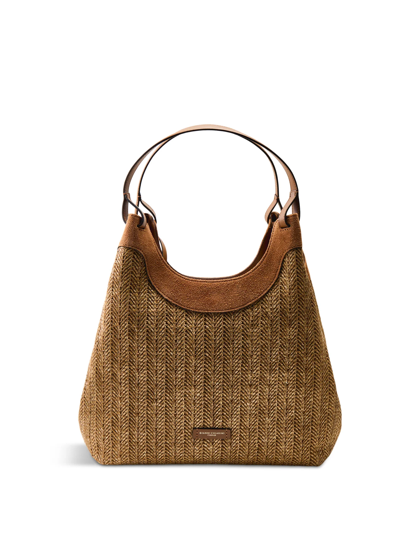 Dua L Straw Shoulder Tote Neutral