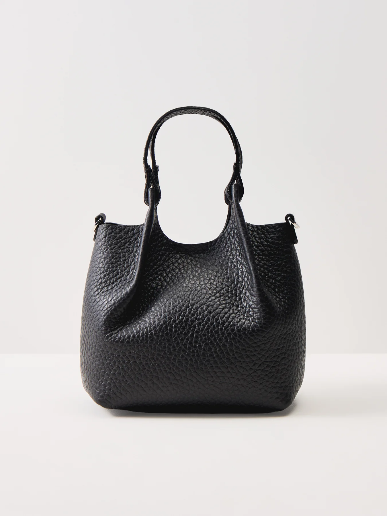 Dua Small Leather Crossbody Bag Black - Image 3