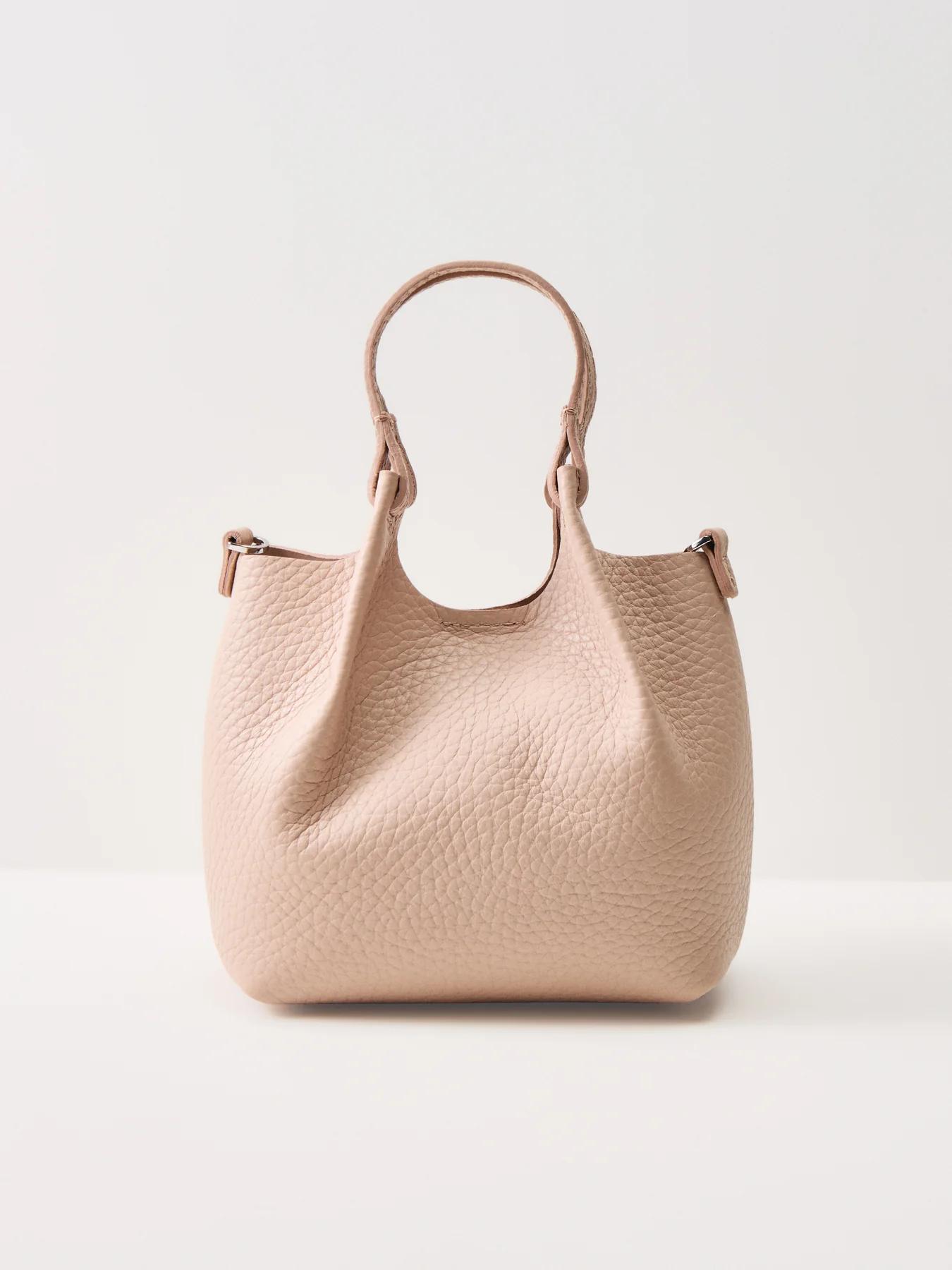 Dua Small Leather Crossbody Bag Pink Salt - Image 3