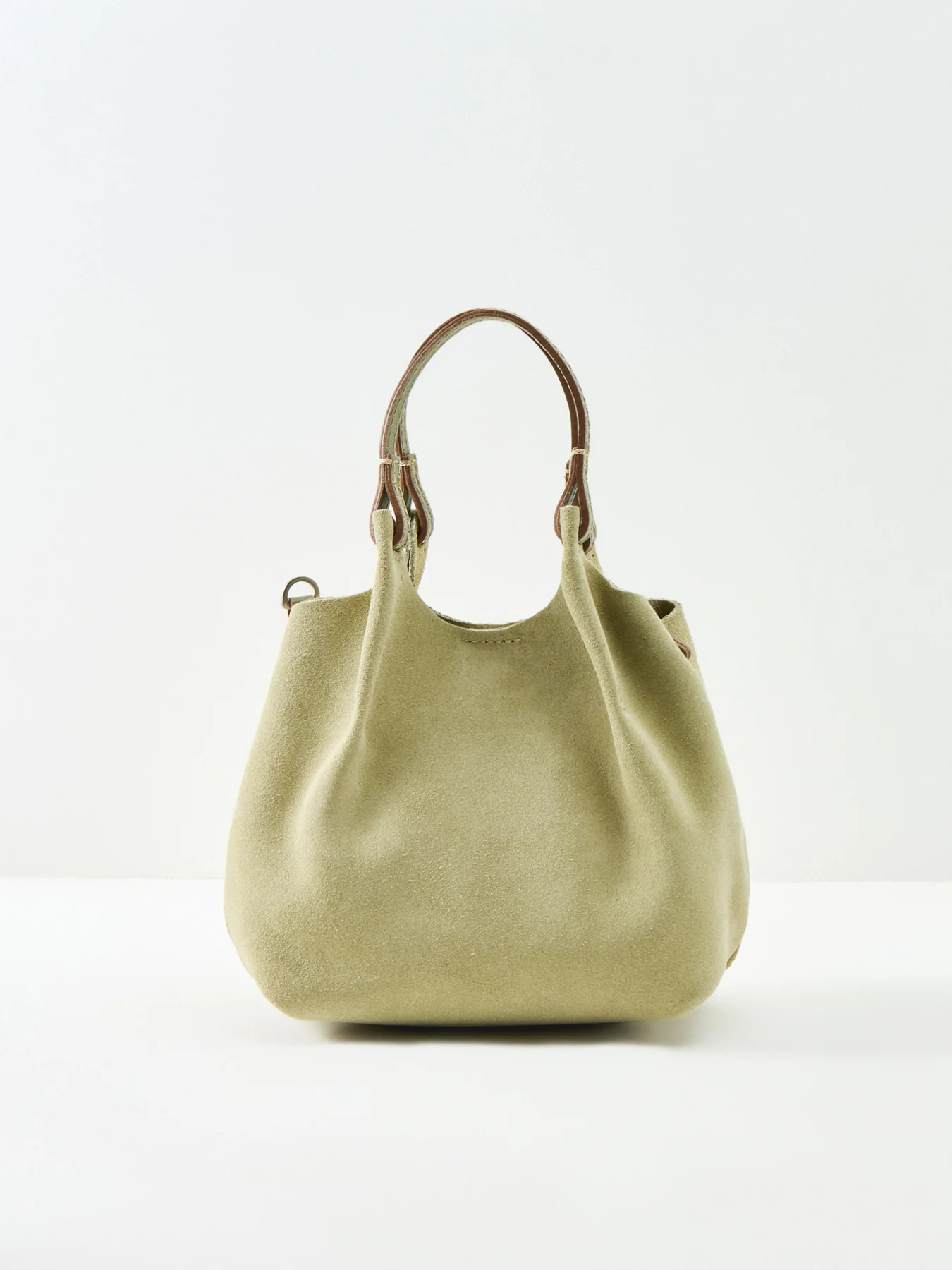 Dua S Suede Crossbody Bag Green - Image 3