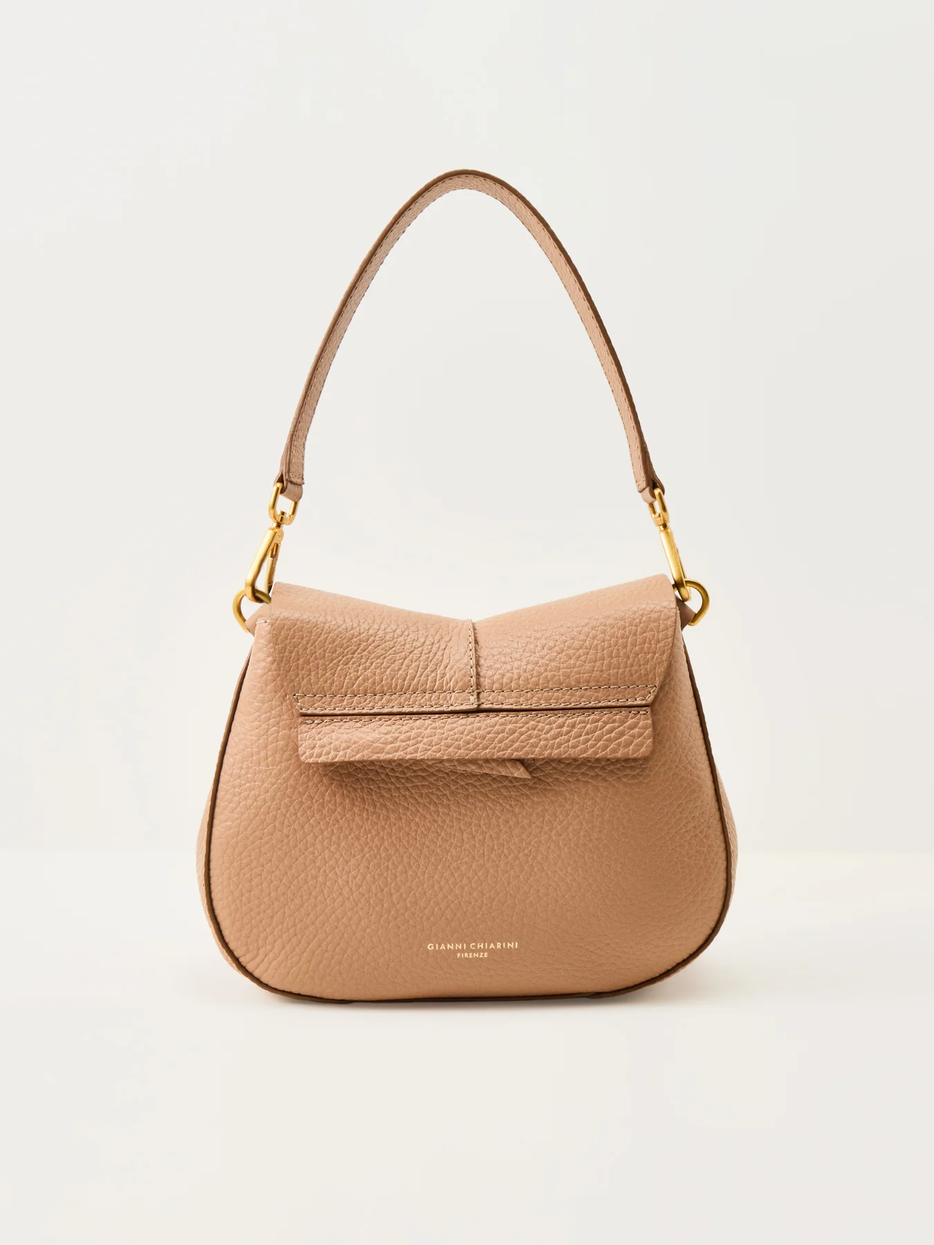 Helena Round Crossbody Bag Beige - Image 3