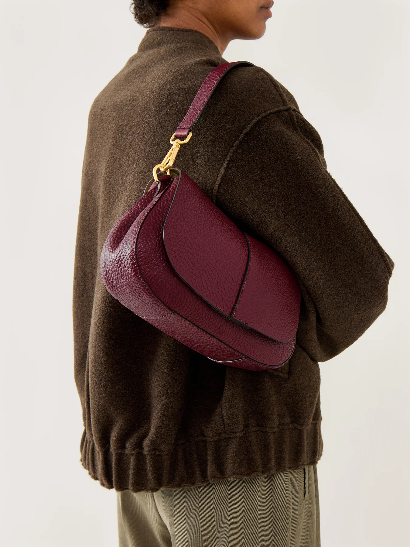 Helena Round Small Crossbody Wine Wine Berry - Image 2