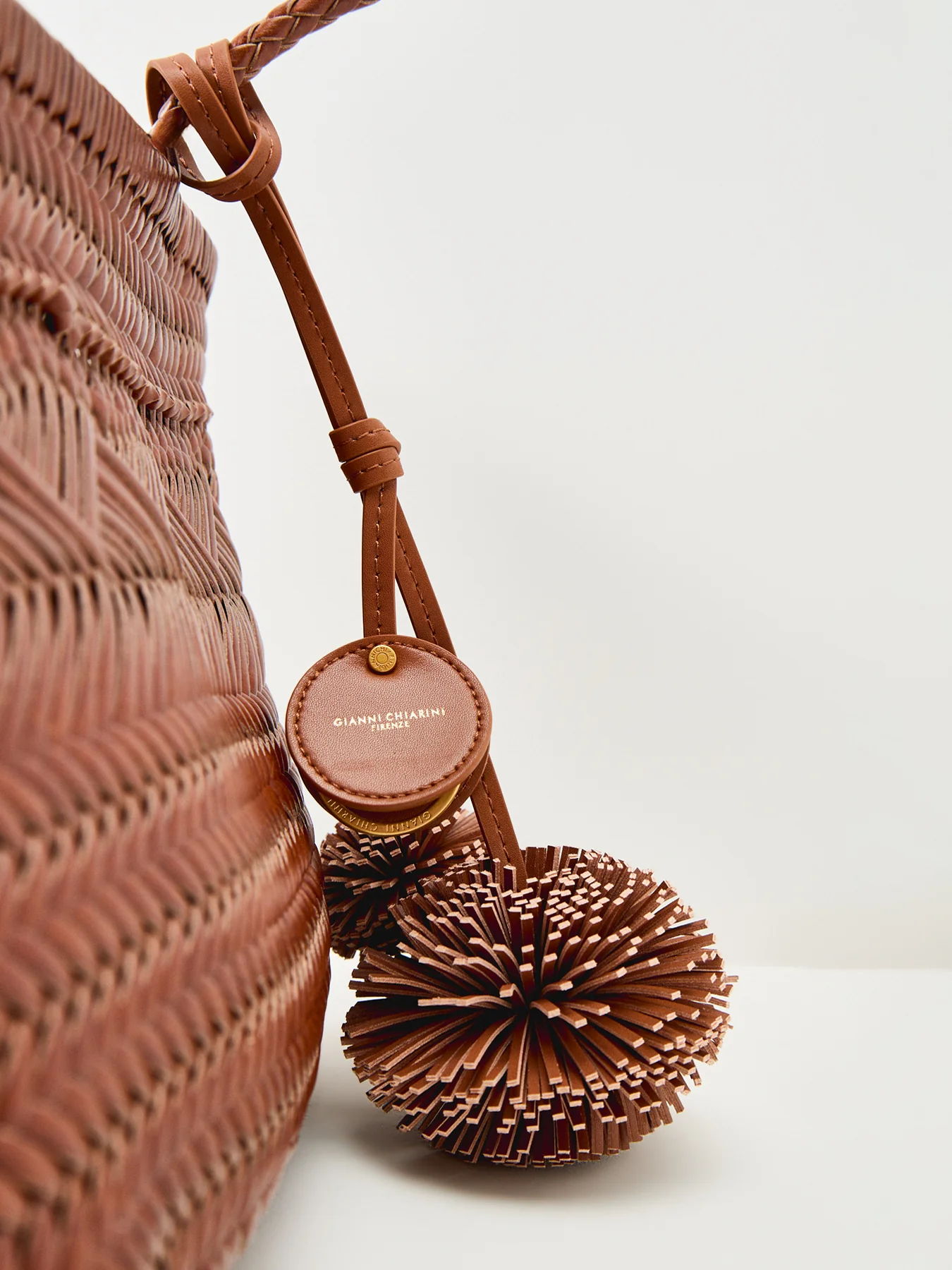 Paloma Woven Leather Tote Bag Tan - Image 4