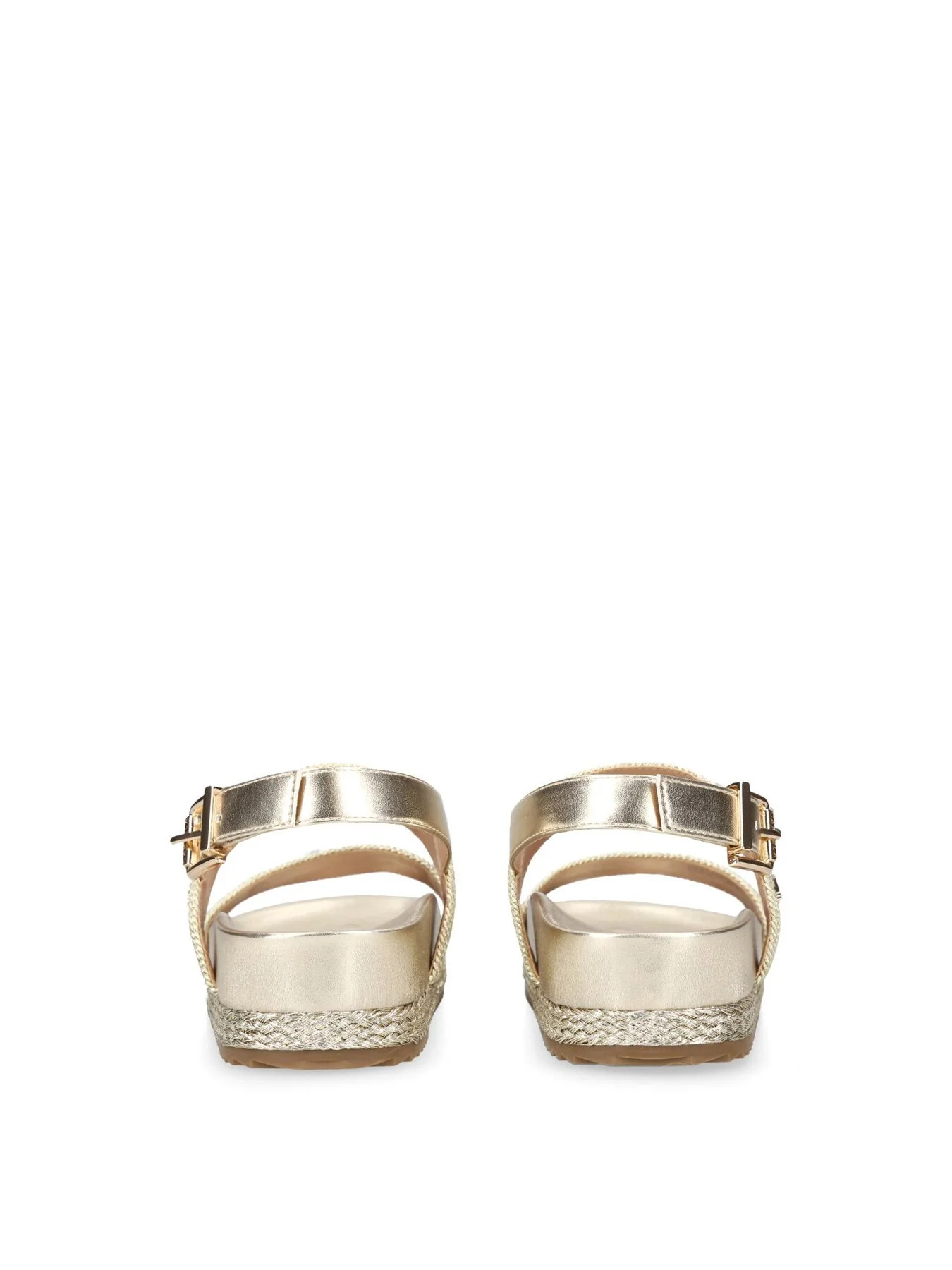Gala Flatform Sandals Gold - Image 3