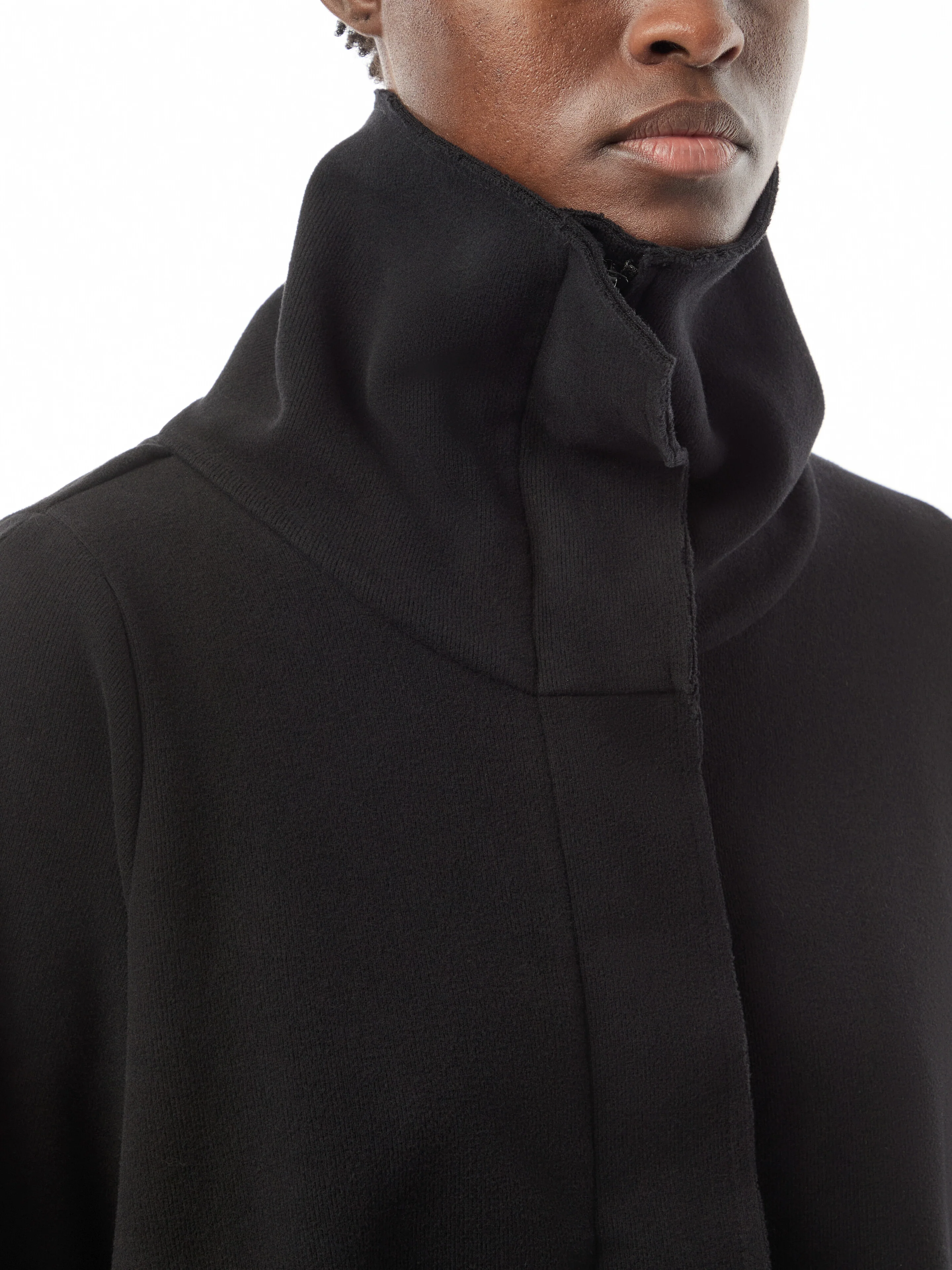 Jersey Wide Leg Trousers Black - Image 3