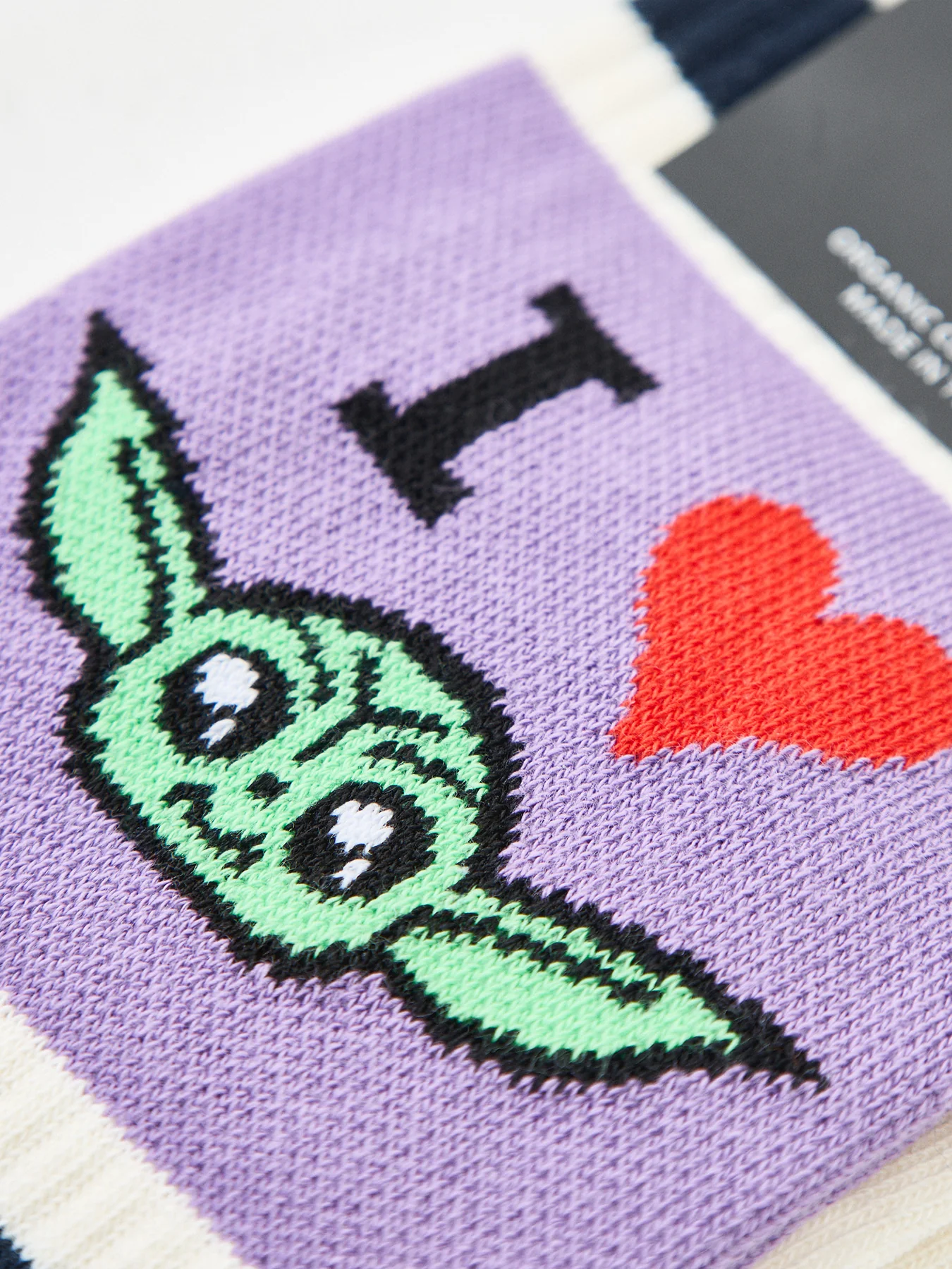 Star Wars I Heart Grogu Sneaker Sock - Image 2