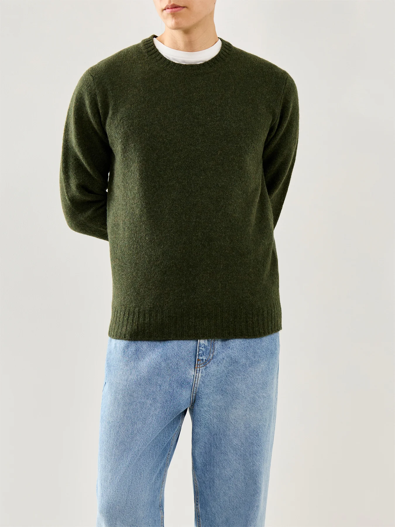 Brushed Shetland Crew Knit - Image 4