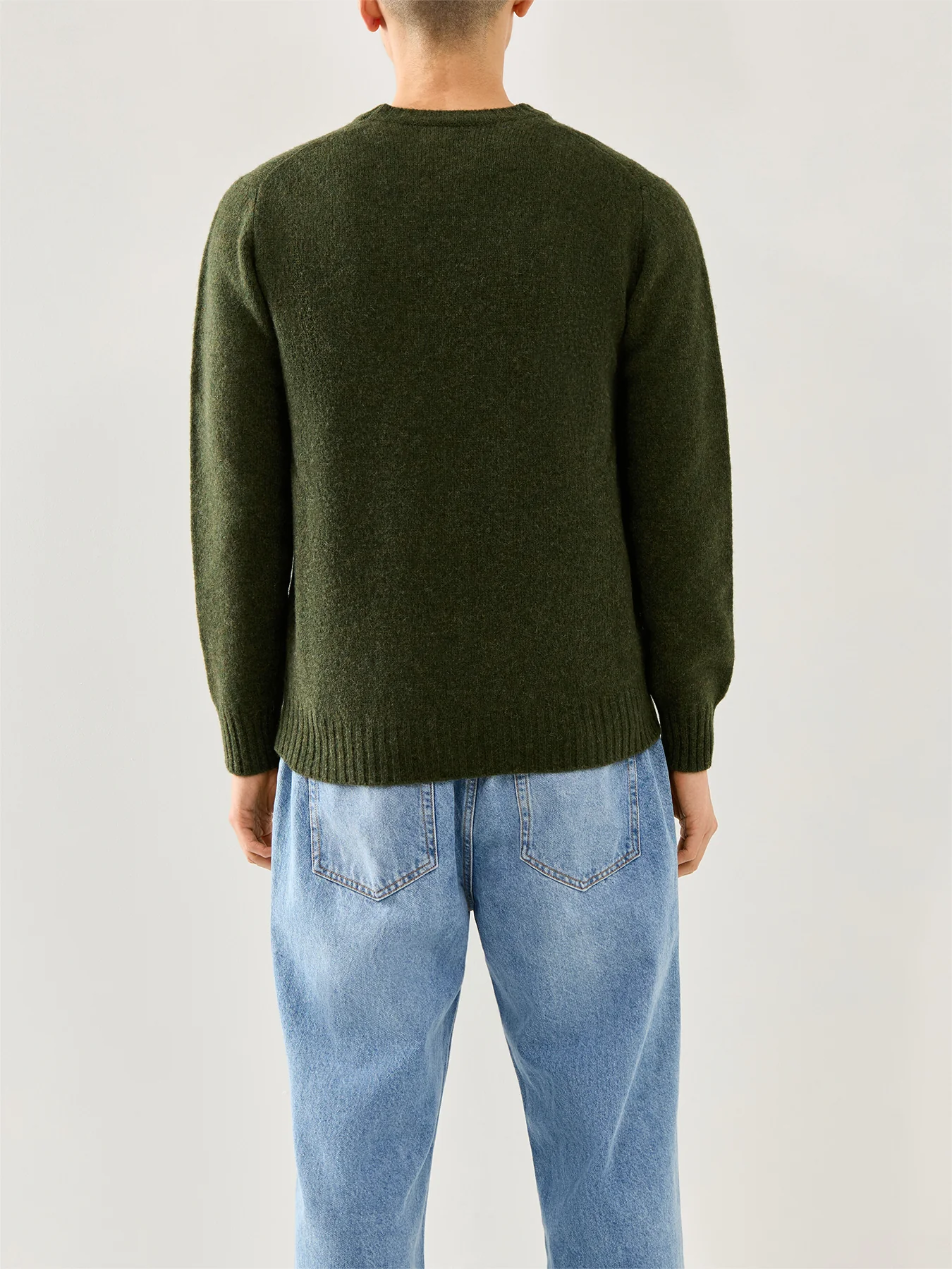Brushed Shetland Crew Knit - Image 5