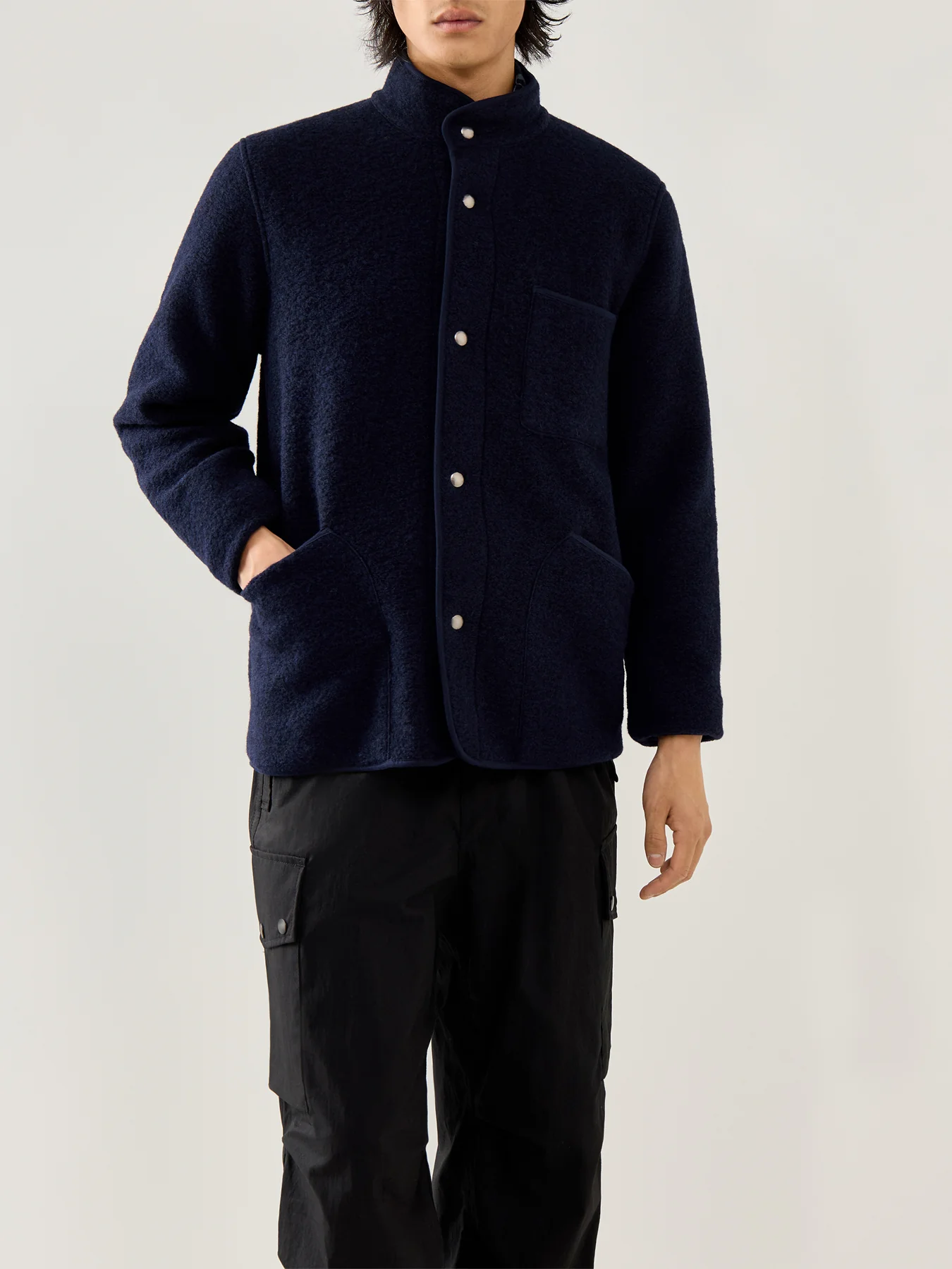 Jock Knitted Jacket Navy - Image 4