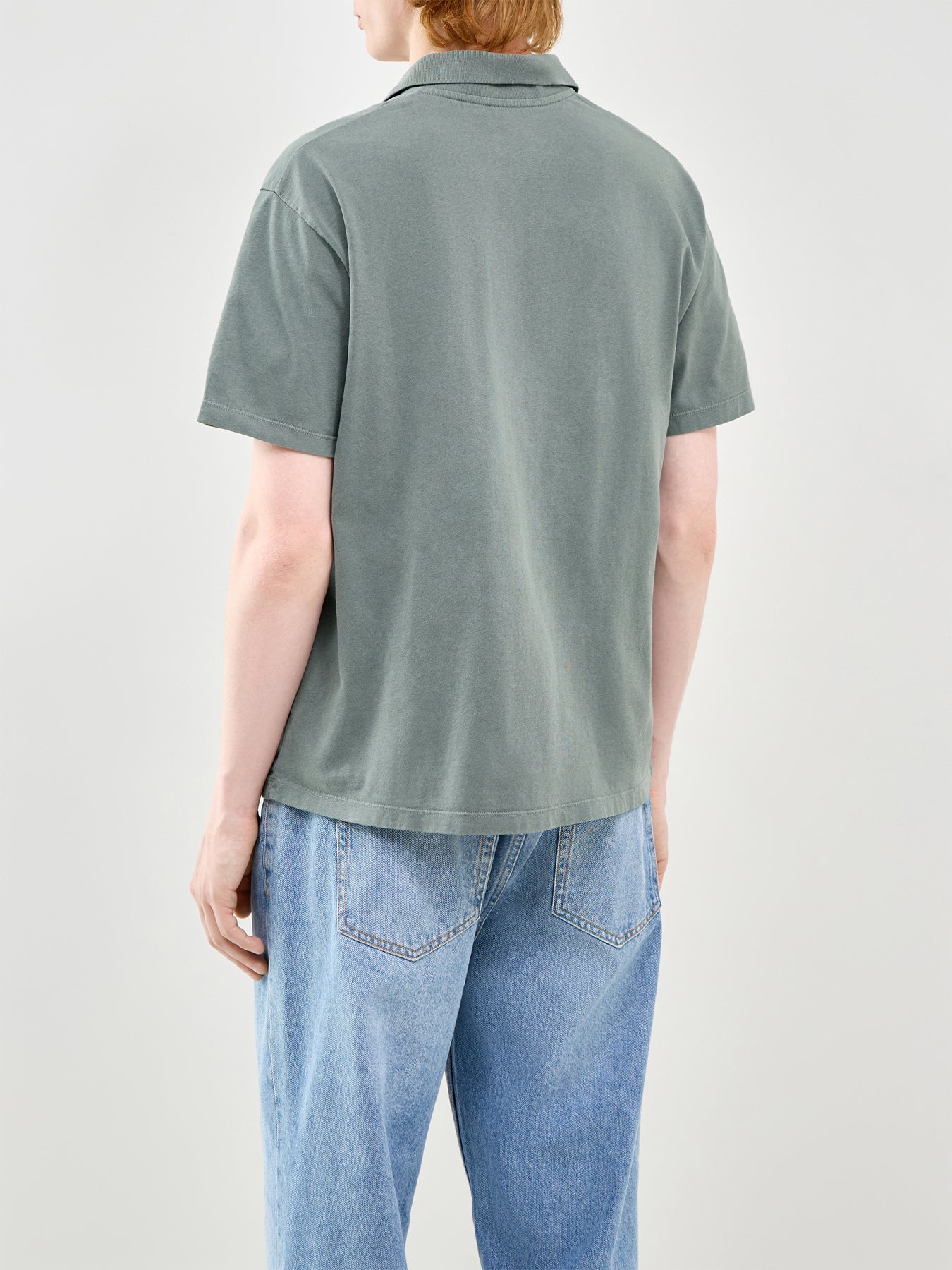 Short Sleeve Polo Shirt Green - Image 5