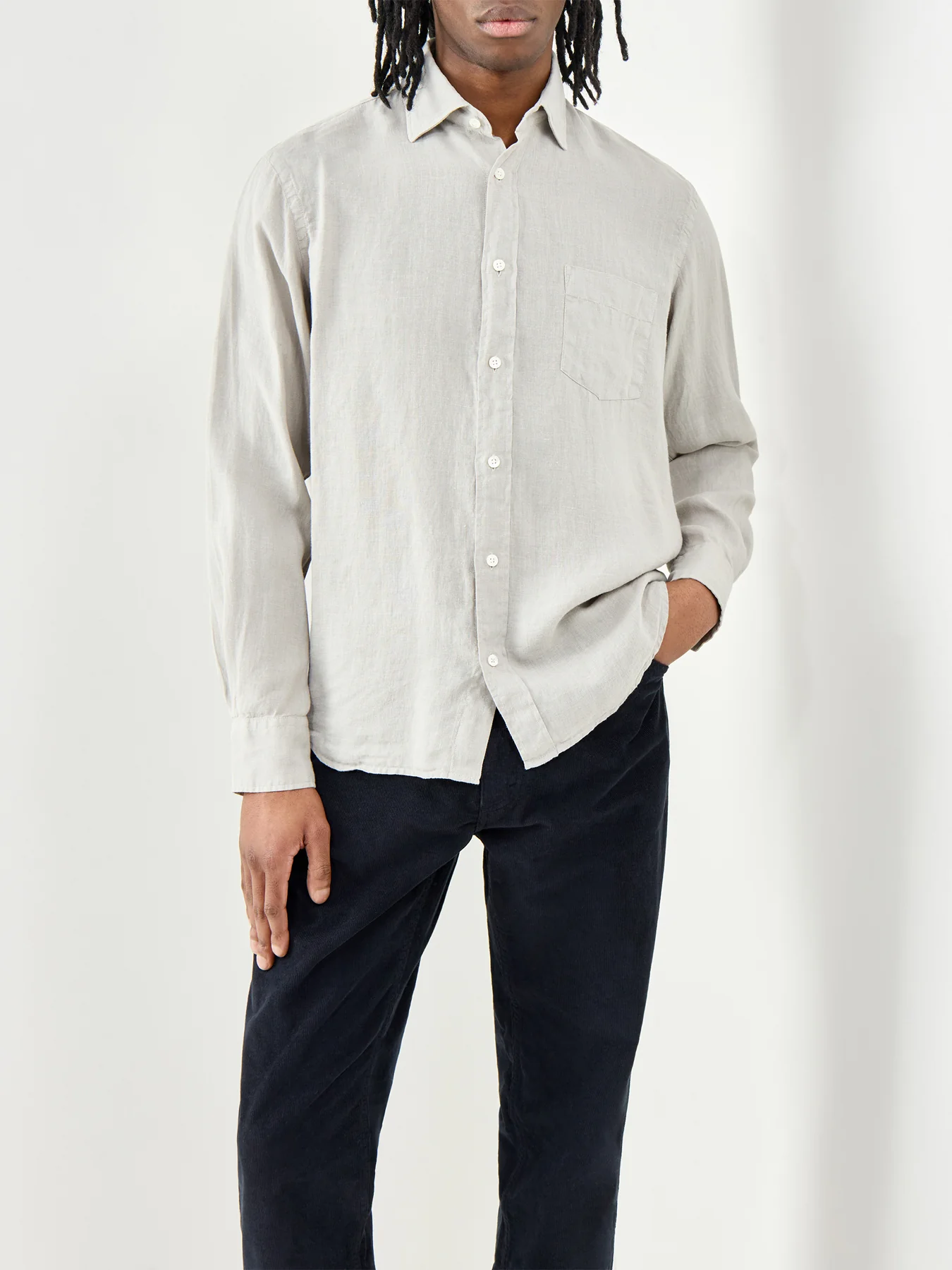 Linen Shirt Stone - Image 4