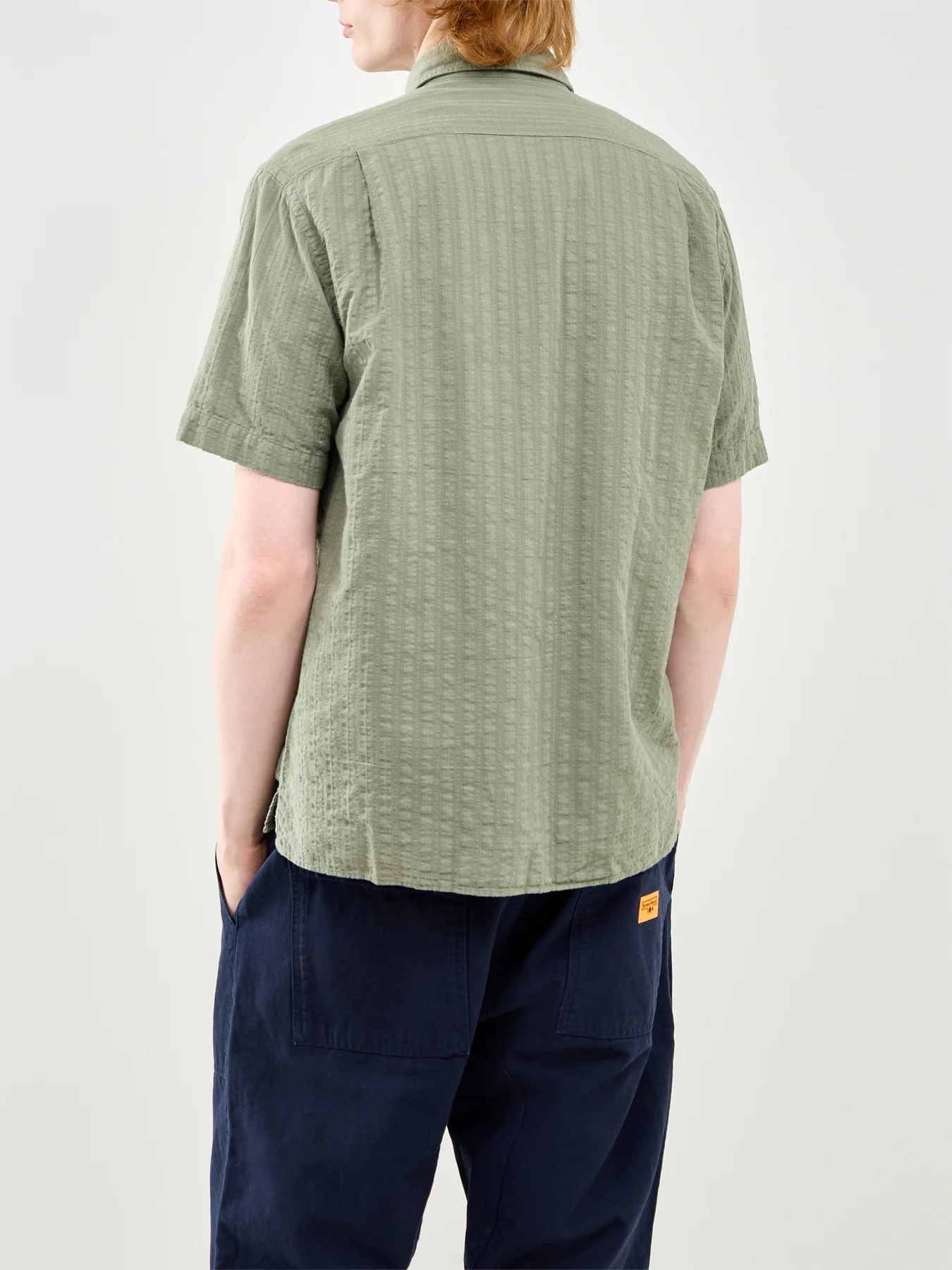 Short Sleeve Pattern Shirt Green - Image 5