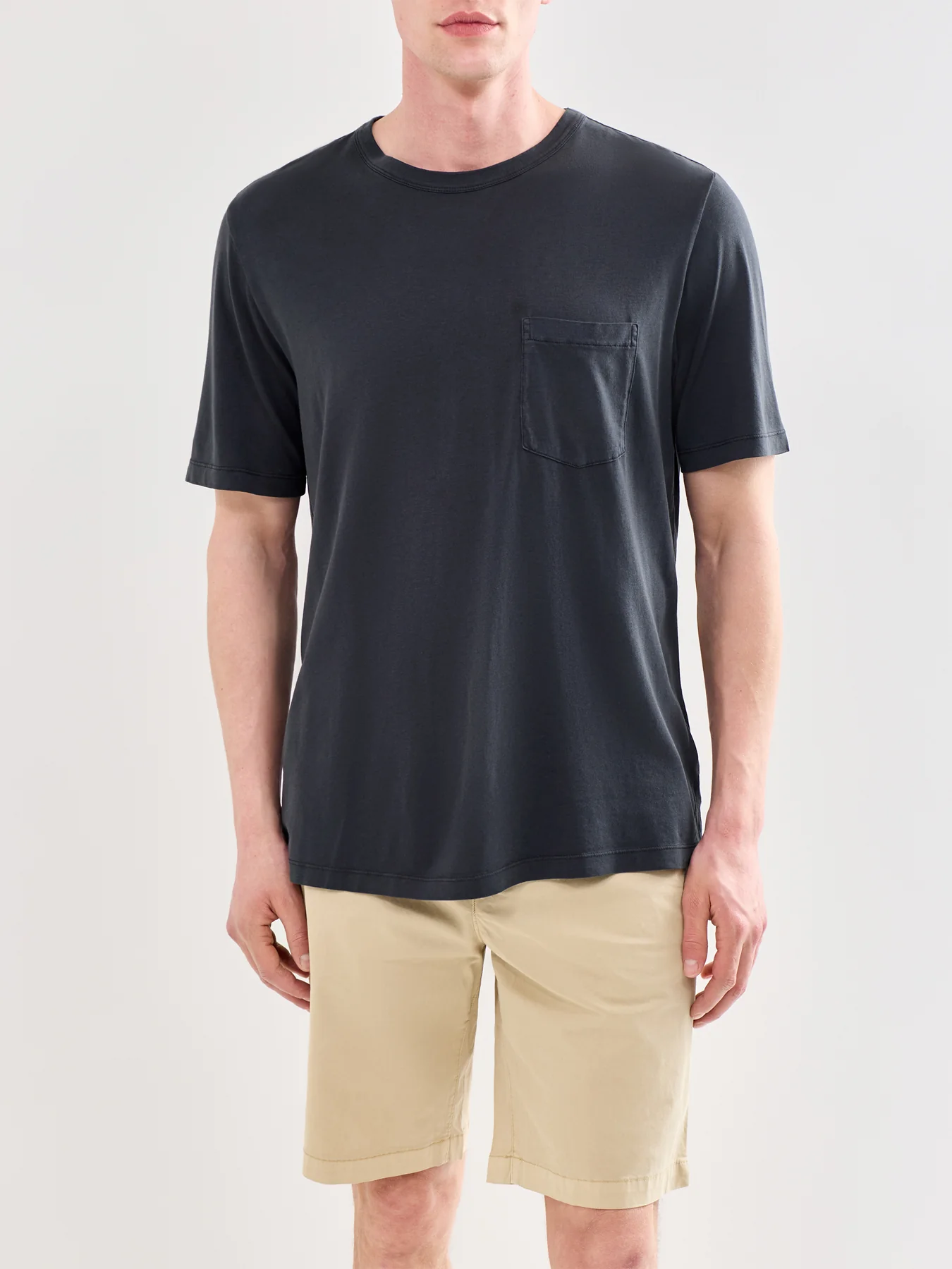 Short Sleeve Lyocell T-Shirt Black - Image 4
