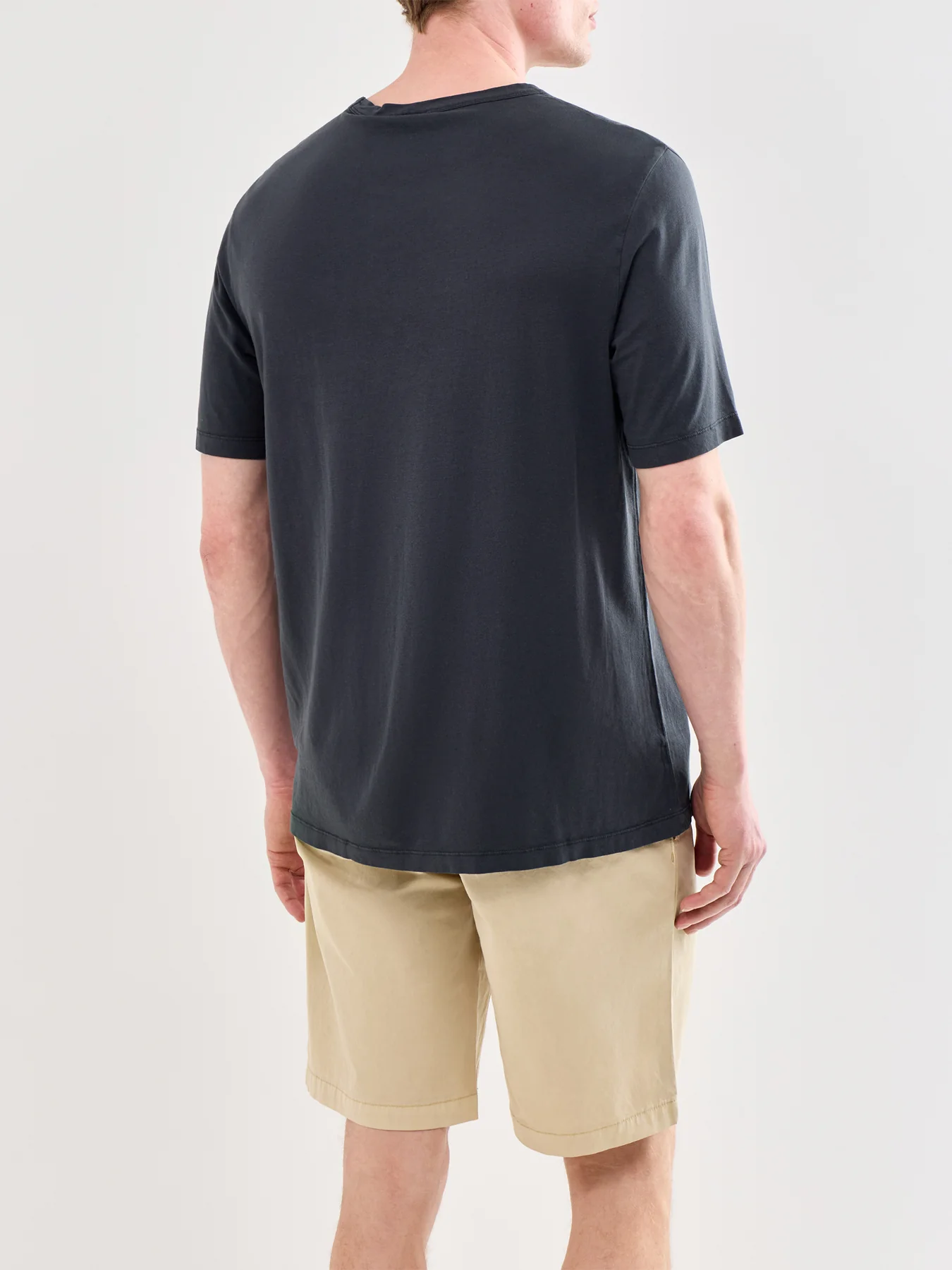 Short Sleeve Lyocell T-Shirt Black - Image 5
