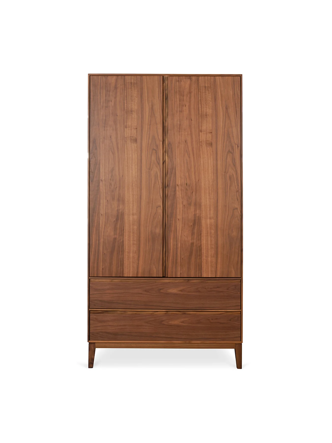 Lars Walnut 2 Door Wardrobe